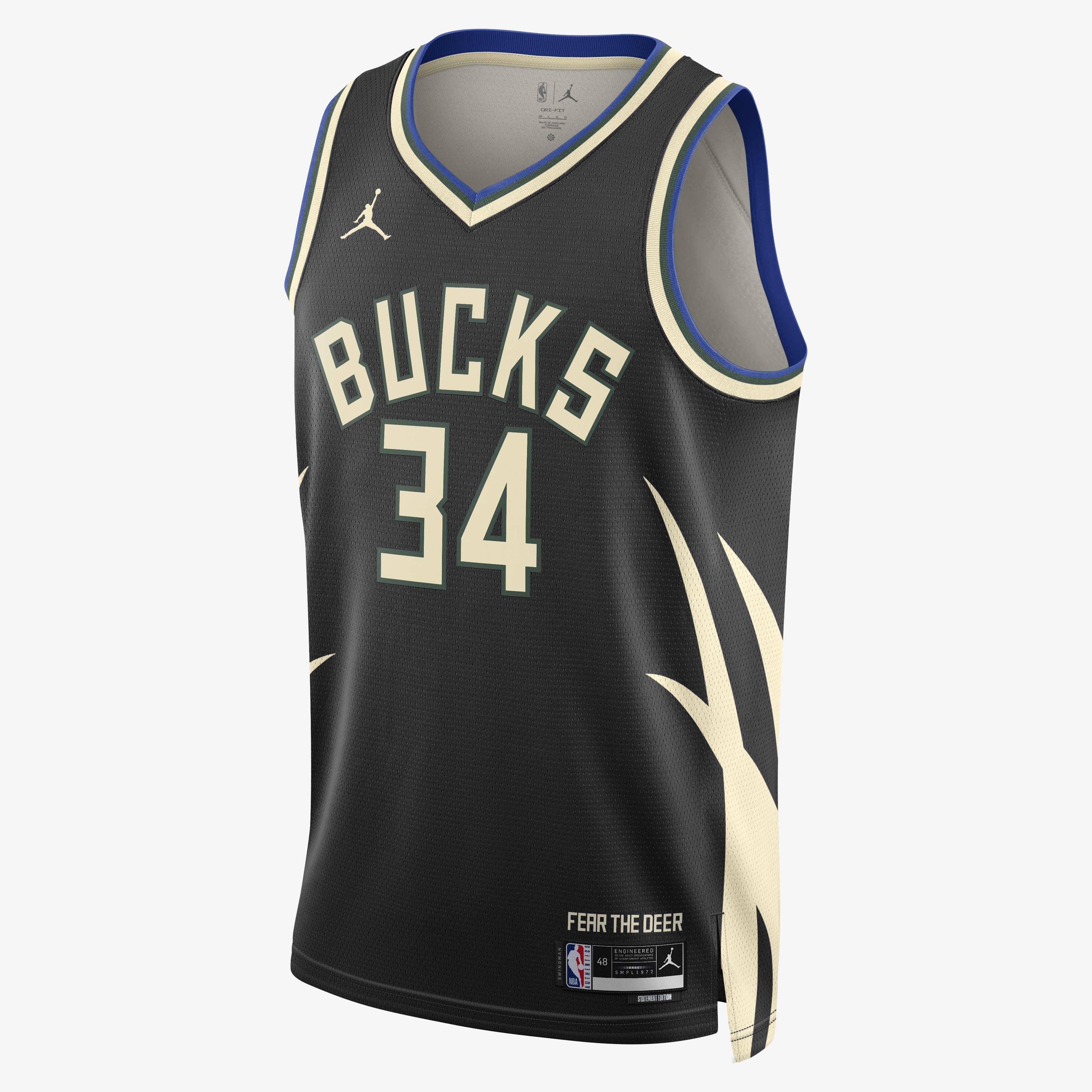 Buy Milwaukee Bucks Statement Edition Jordan Dri FIT NBA Swingman Jersey Nike Kuwait Official