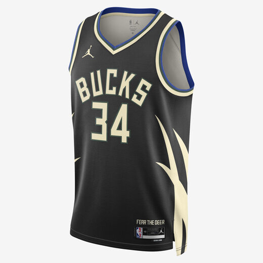 Men's Jerseys & Kits-JRDN, Milwaukee Bucks Statement Edition, Men's Jordan Dri-FIT NBA Swingman Jersey