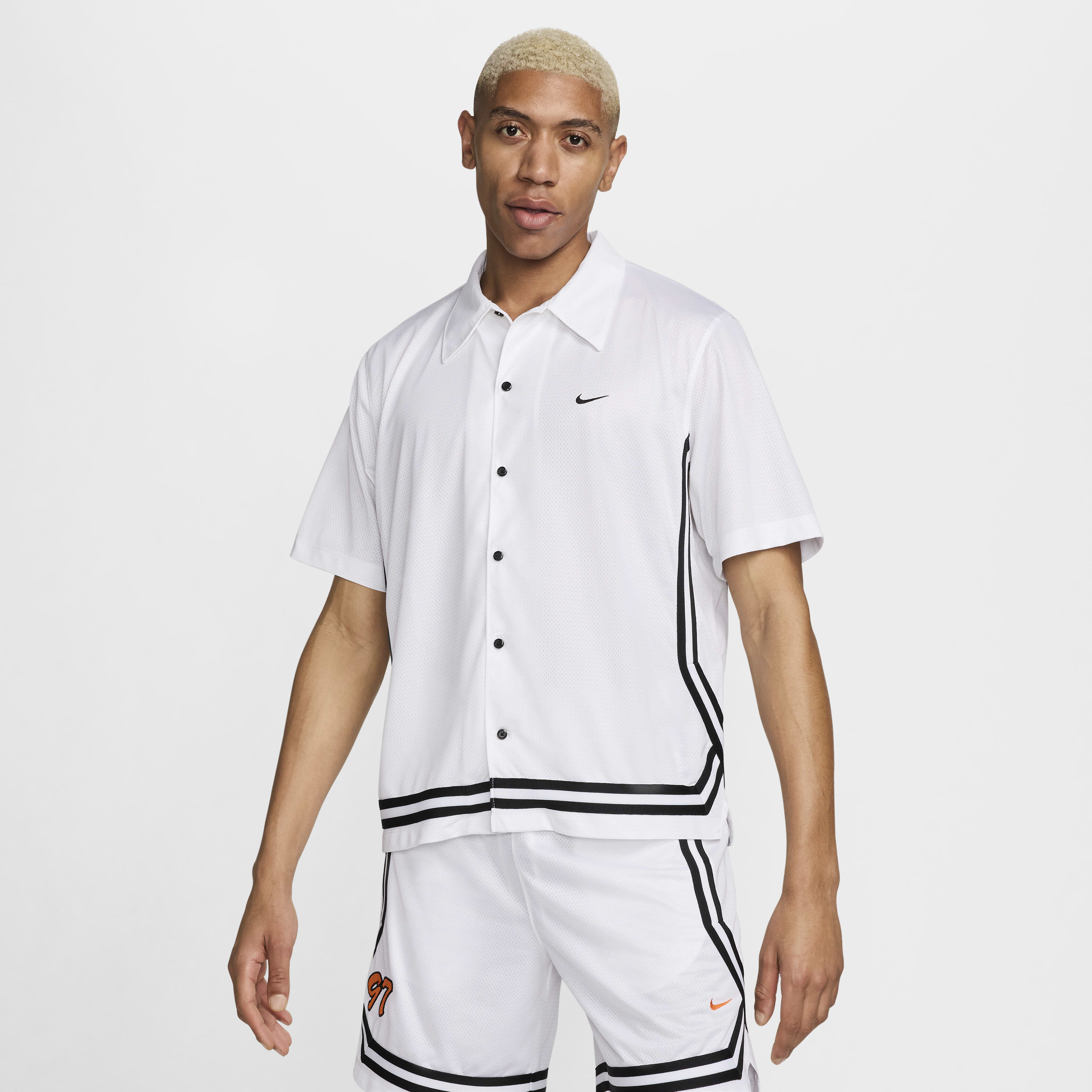 Buy Nike DNA Crossover Men s Dri FIT Short Sleeve Basketball Top White Black Nike Kuwait Official