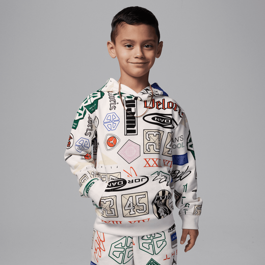 هودي وسويت شيرت جوردن-جوردن, جوردن ايسنشالز, هودي بلوفر فرينش تيري بطبعة للأطفال الصغار