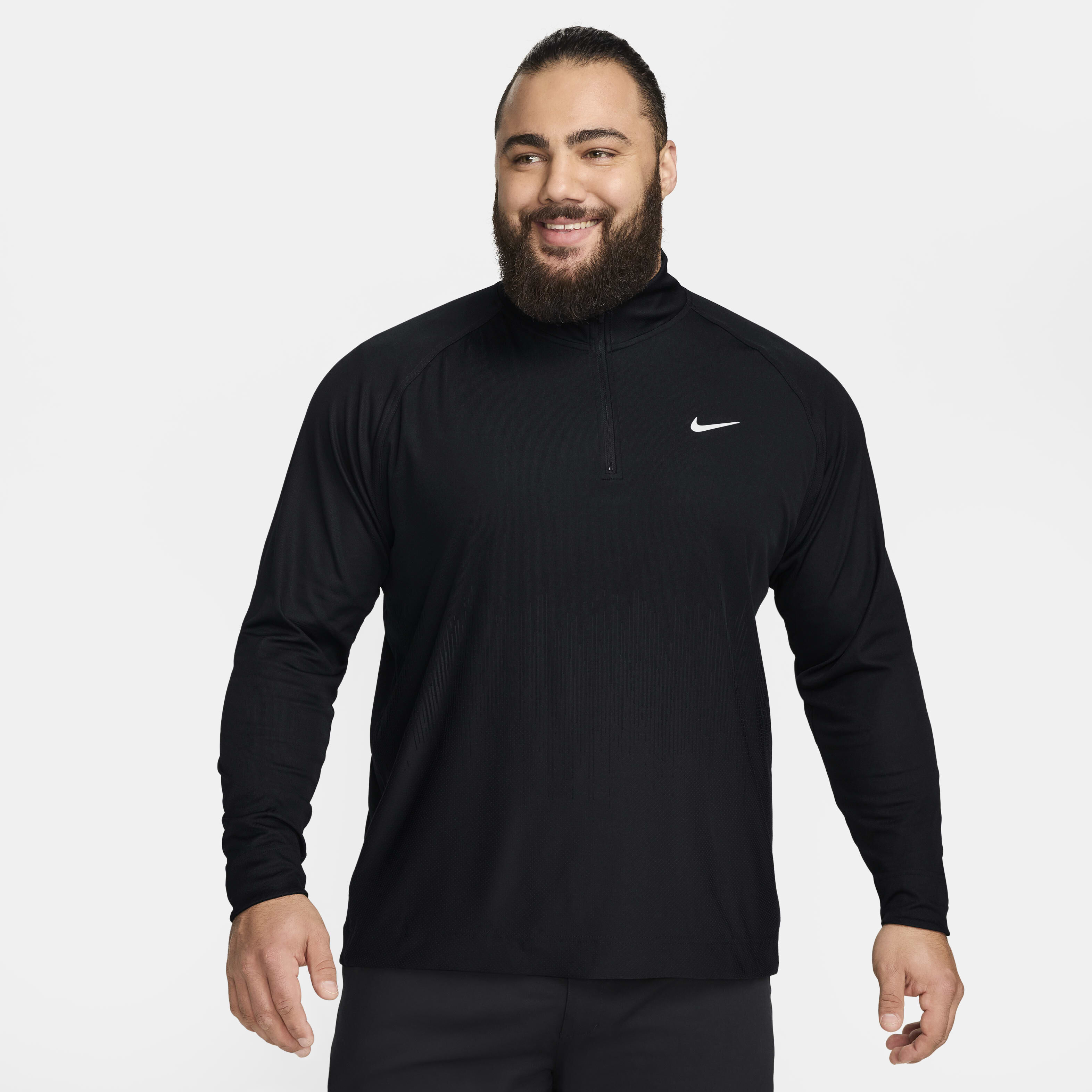 Buy Nike Tour Men's Dri-FIT ADV 1/2-Zip Golf Top - Black/Black