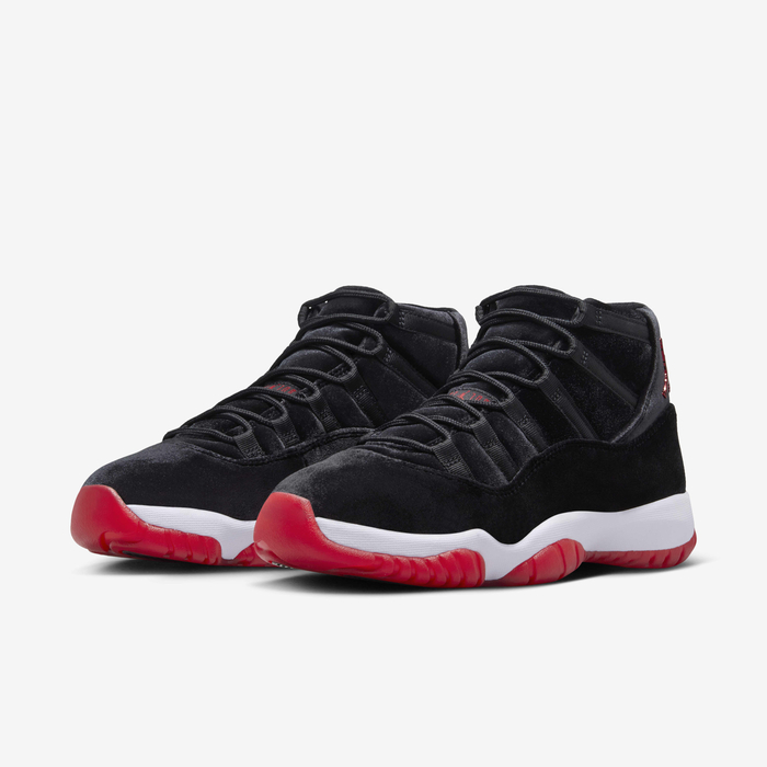 Buy Air Jordan 11 Retro 'Bred Velvet' Women's Shoes Black/White