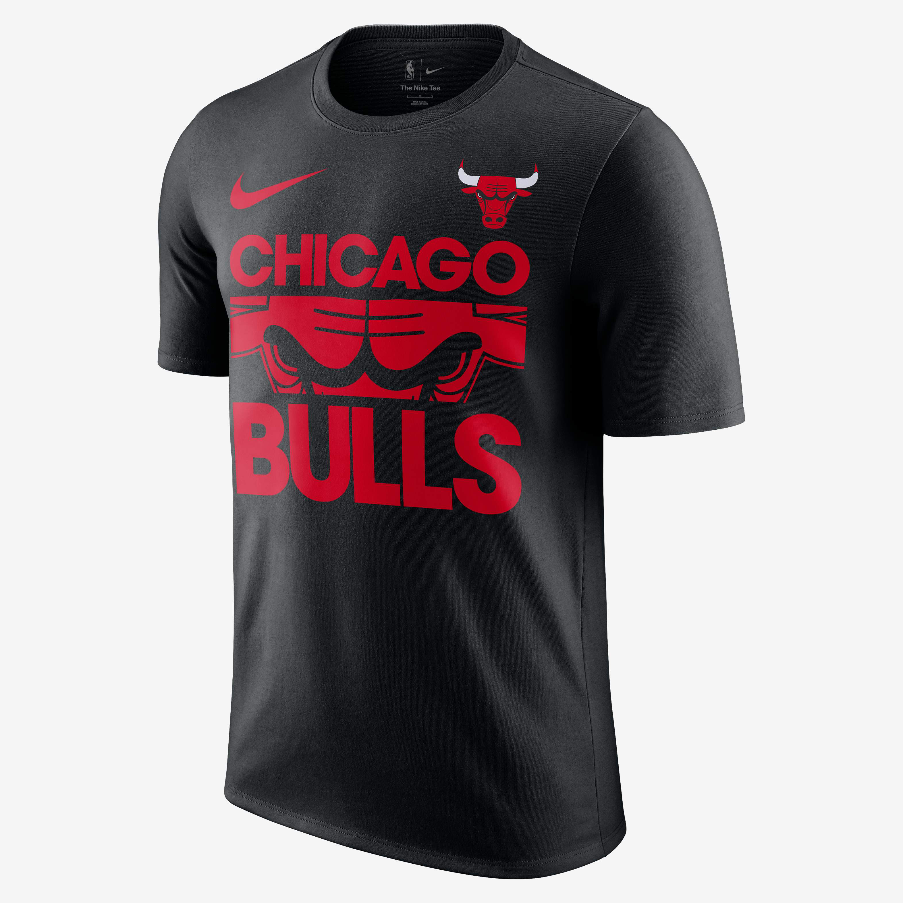 Buy Chicago Bulls Courtside Men's Nike NBA T-Shirt - Black