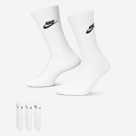 Socks-Nike, Nike Sportswear Everyday Essential, Crew Socks (3 Pairs)