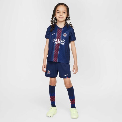 Tracksuits-Nike, Paris Saint-Germain 2025/26 Stadium Home, Younger Kids' Nike Football Replica 3-Piece Kit