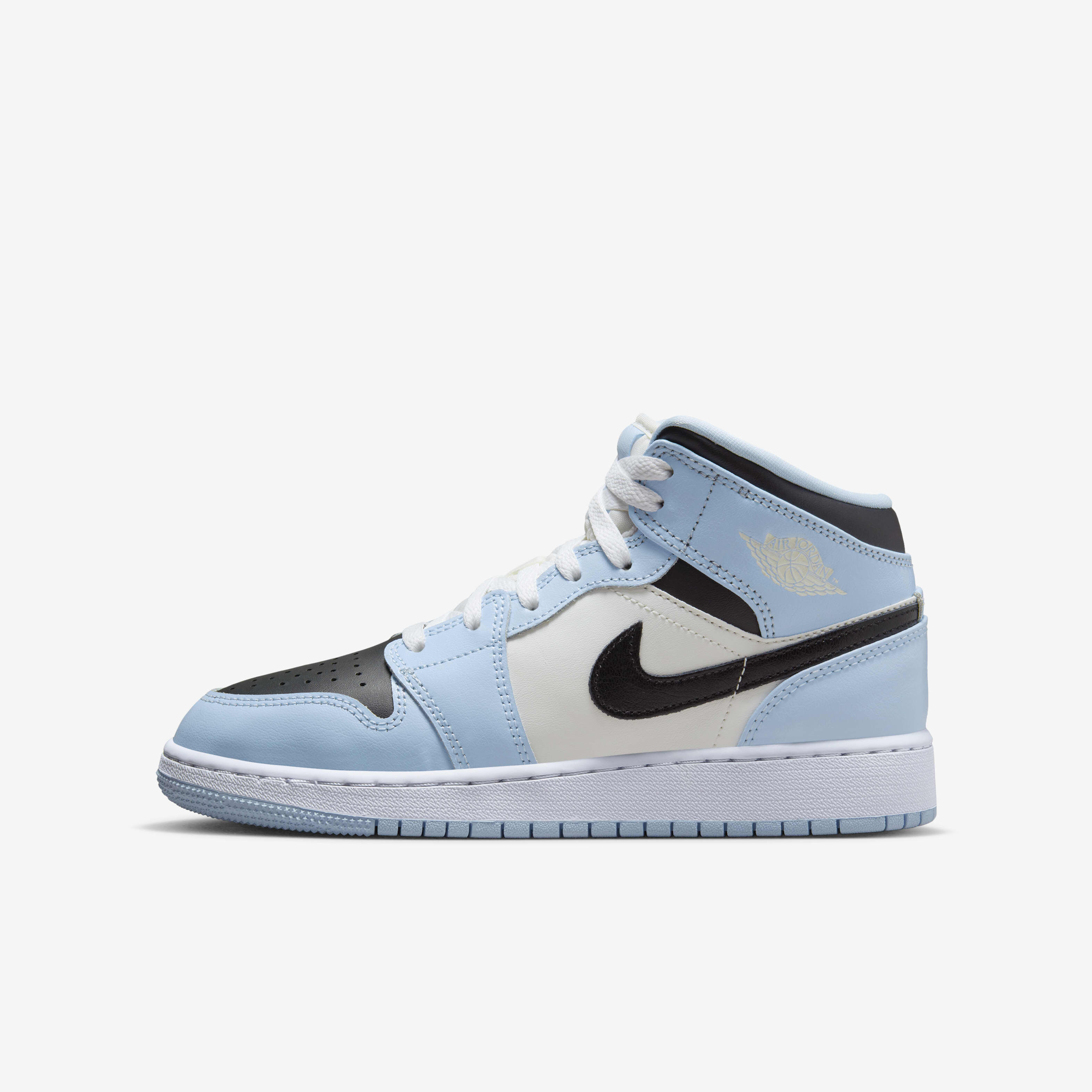 Buy Air Jordan Mid Older Kids' Shoe Ice Blue/Sail/White/Black