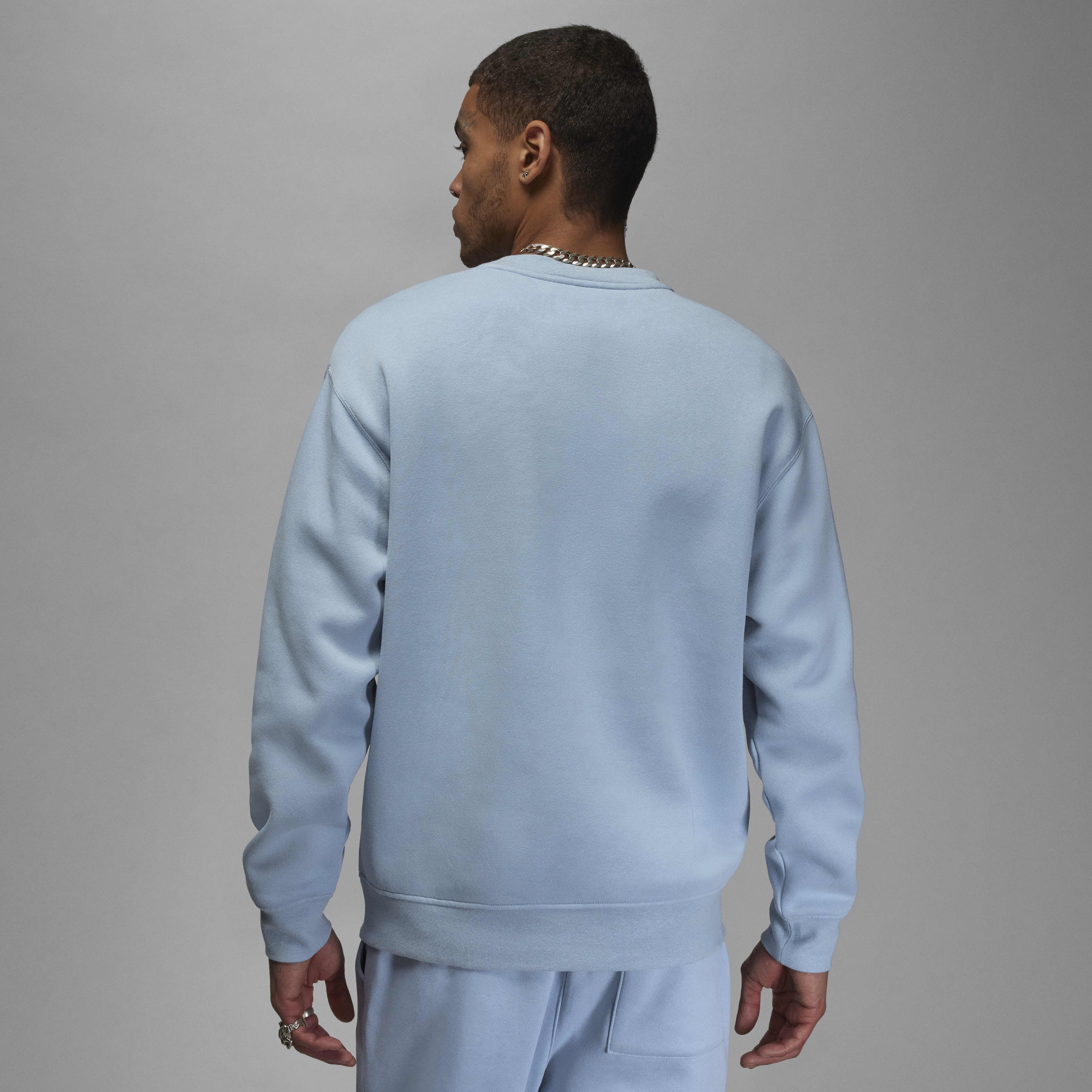 ★★Nike★★ Jordan Brooklyn Fleece Crewneck Sweatshirt M Bl Jordan Brooklyn Fleece Men's Crew-Neck Sweatshirt. Nike.com