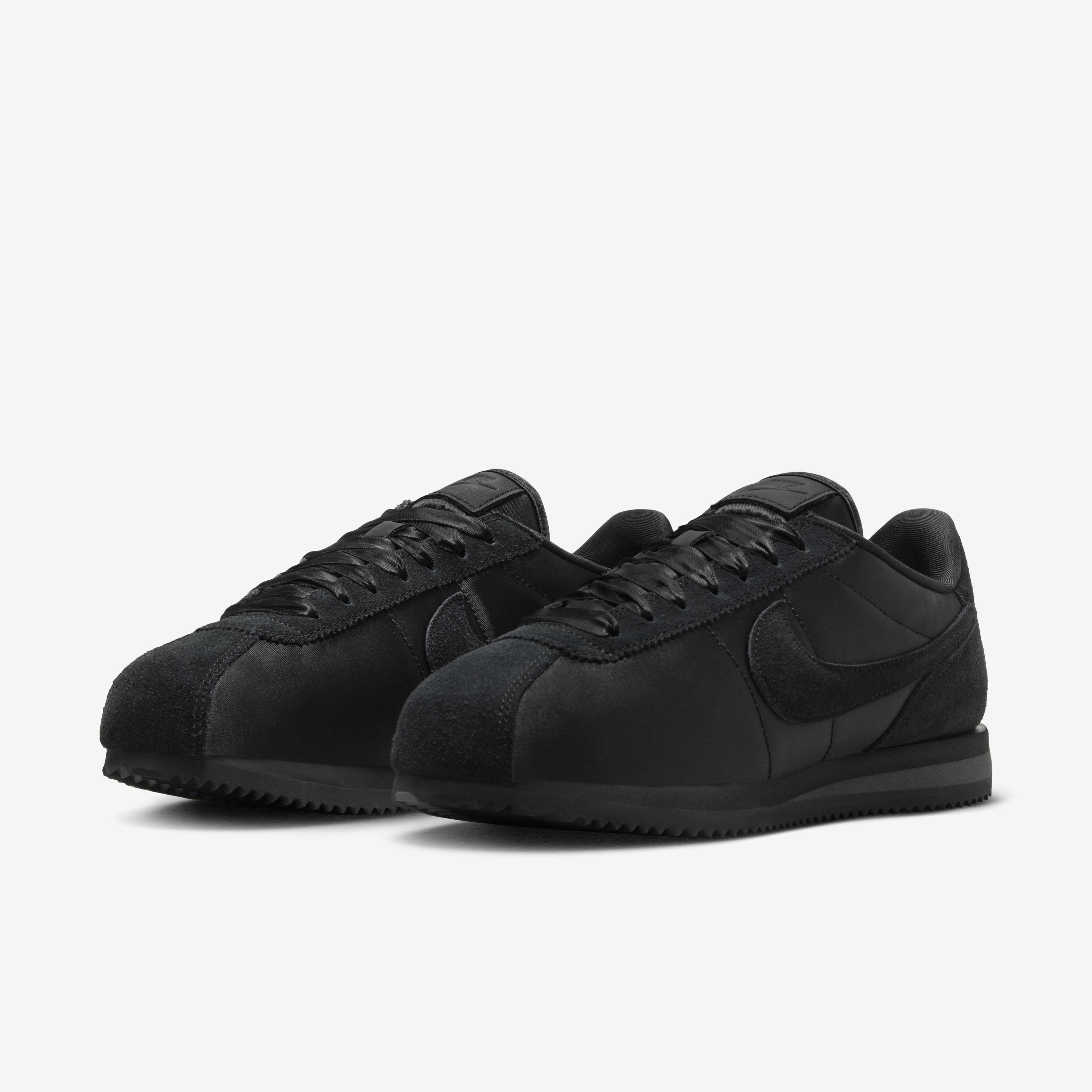 Buy Nike Cortez Textile Women s Shoes Black Dark Smoke Grey Black Nike Kuwait Official