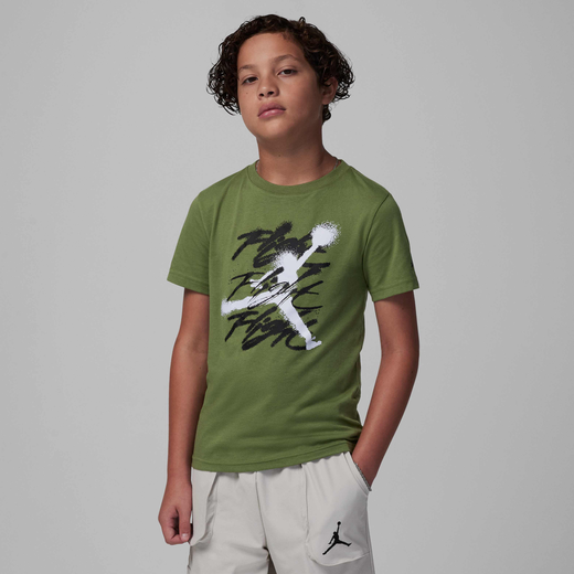 Jordan Graphic T Shirts-JRDN, Jordan Jumpman Flight Sprayed Tee, Older Kids' T-Shirt