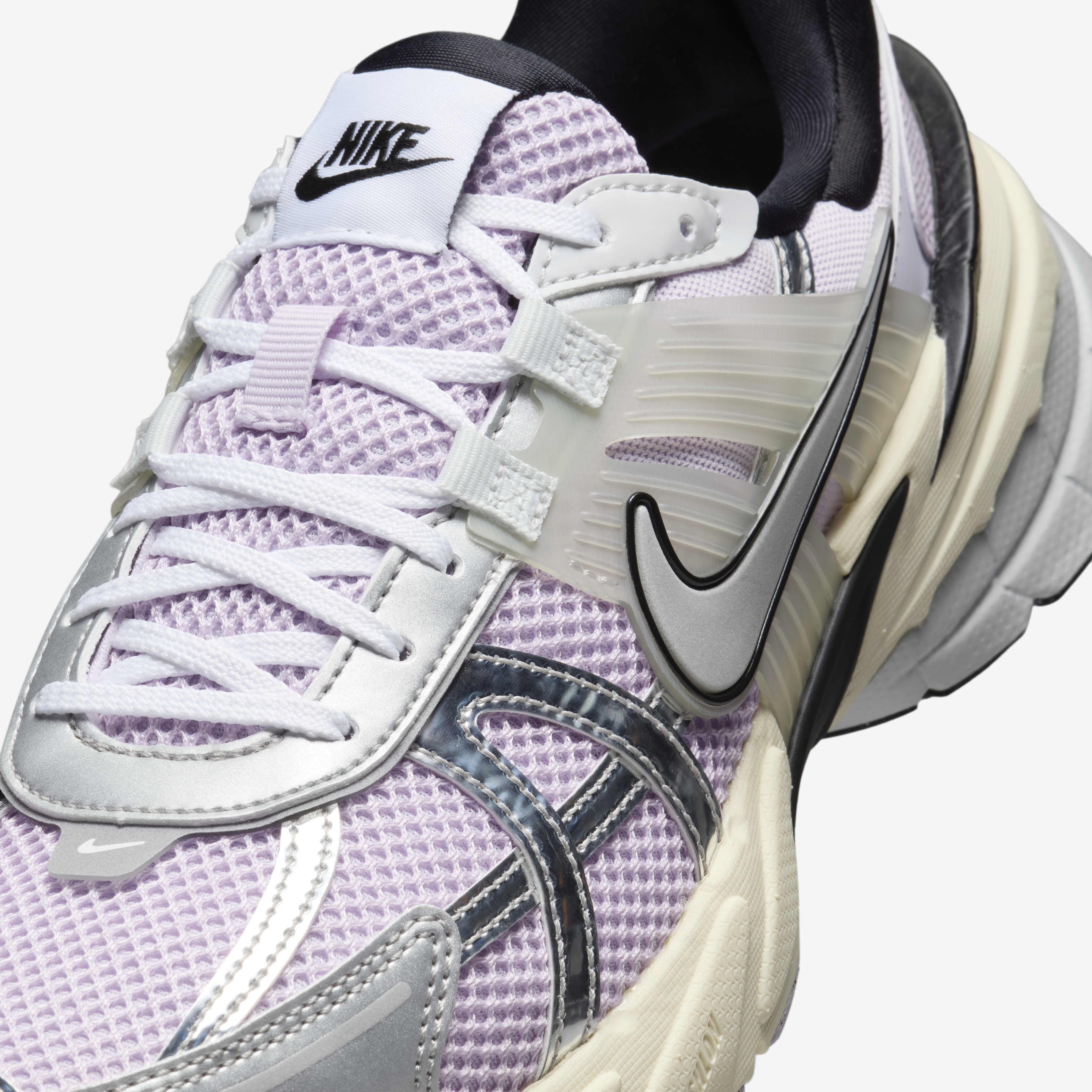 Buy Nike V2K Run Shoes - Doll/Black/Barely Grape/Metallic Silver