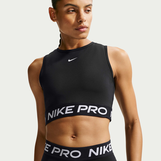 T-Shirts & Tops-Nike, Nike Pro, Women's Dri-FIT Cropped Tank Top