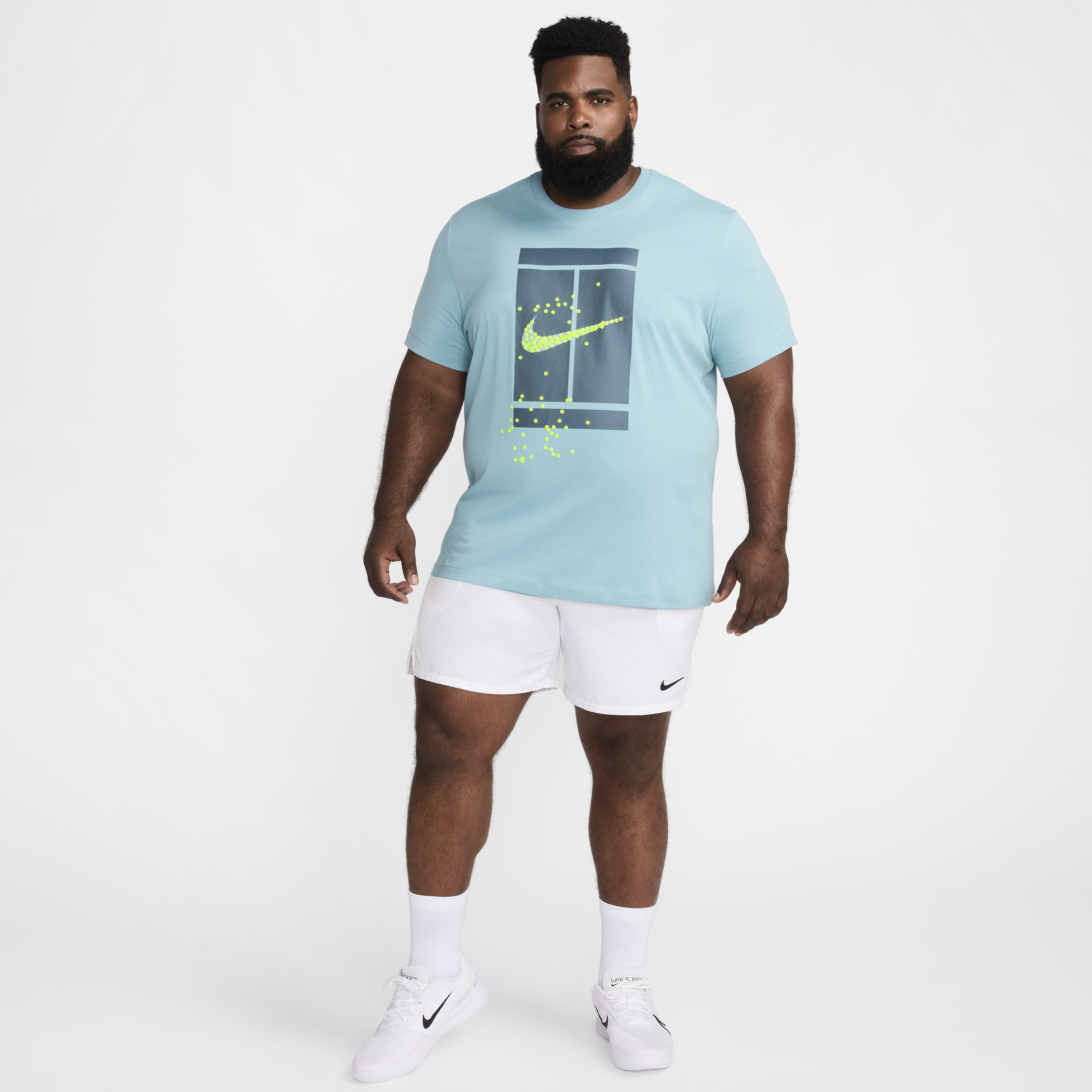 Buy NikeCourt Men's Tennis T-Shirt - Denim Turquoise @ Nike Kuwait
