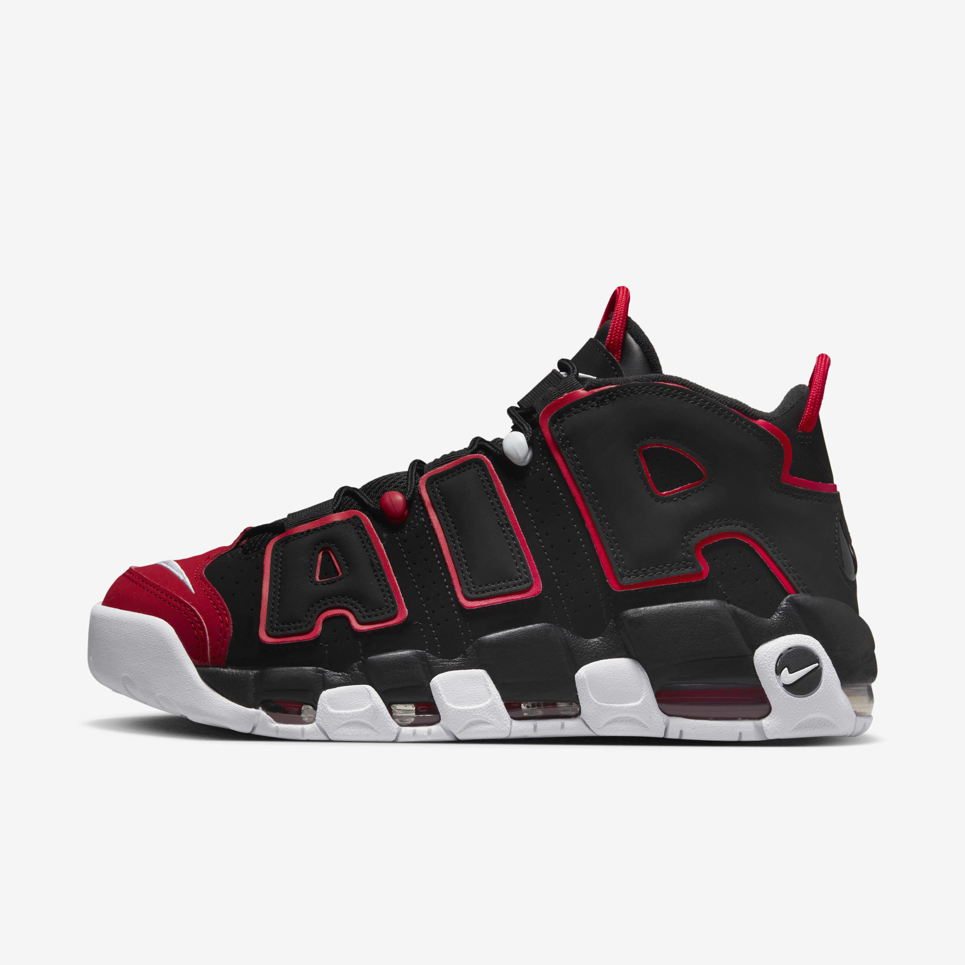 Buy Nike Air More Uptempo 96 Men s Shoes Black University Red White Black Nike Kuwait Official