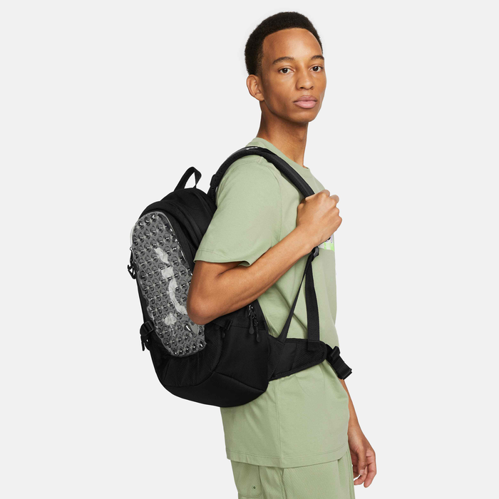 men's nike max air vapor backpack Large Bright Crimson/Black/Metallic Silver Health&FitnessByNick resistant bottom keeps your gear dry on wet fields Nike Max Air Vapor Backpack