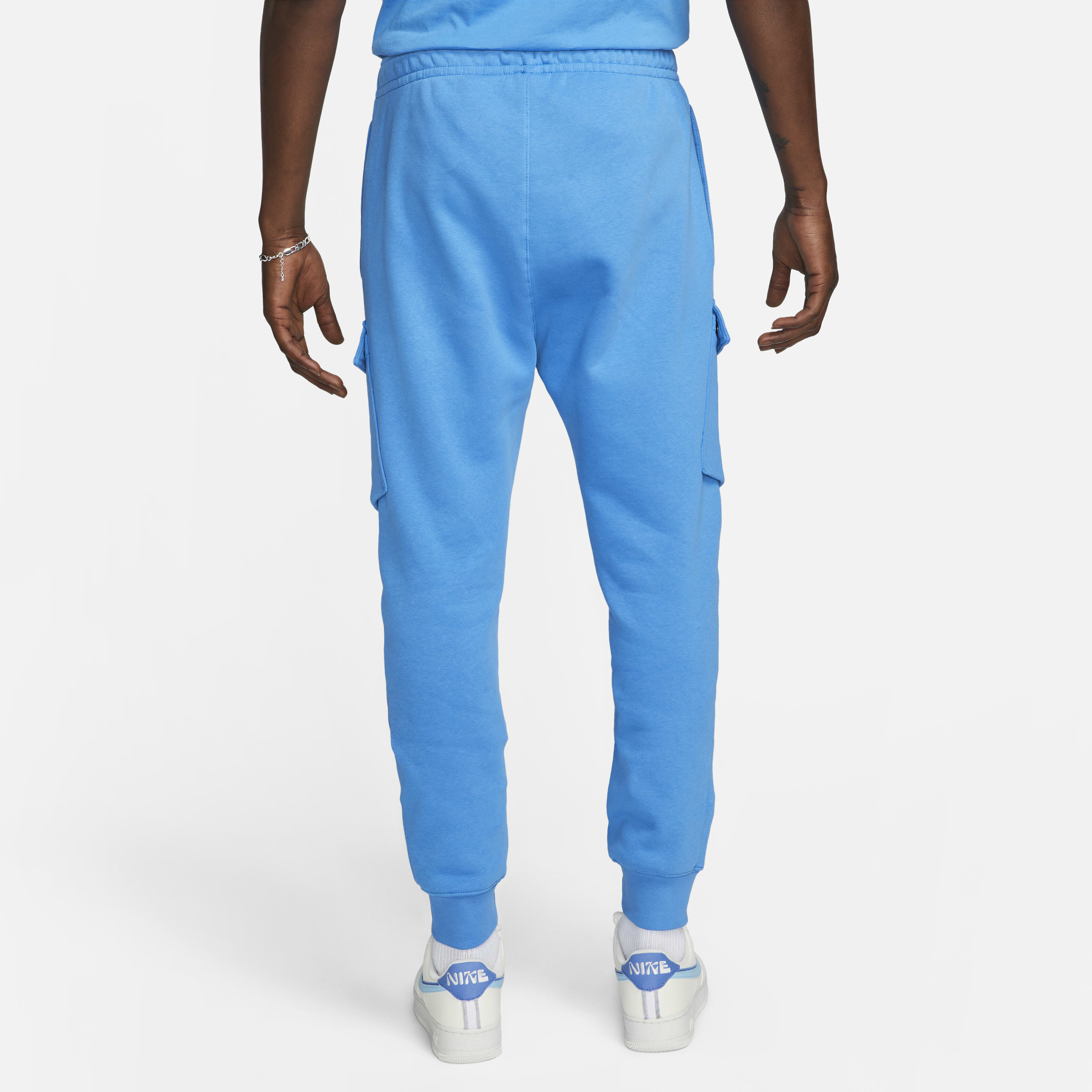 Buy Nike Sportswear Standard Issue Men s Fleece Cargo Trousers Light Photo Blue Nike Kuwait Official