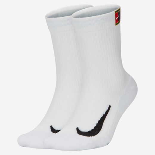 Socks-Nike, NikeCourt Multiplier Cushioned, Tennis Crew Socks (2 Pairs)