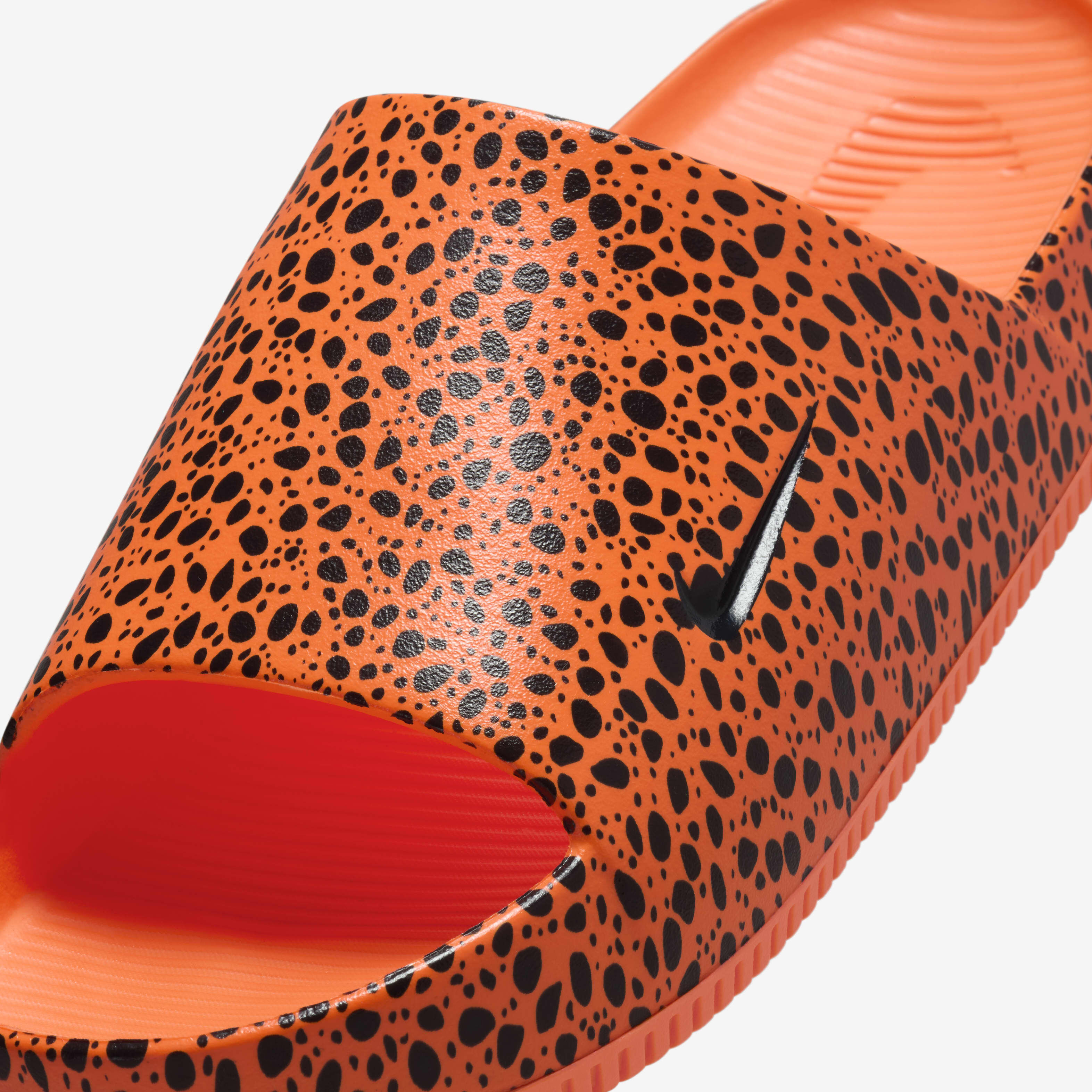 Orange slides nike on sale