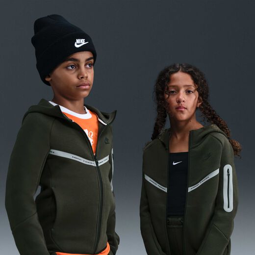 Jackets & Gilets-Nike, Nike Sportswear Tech Fleece, Older Kids' (Boys') Full-Zip Hoodie