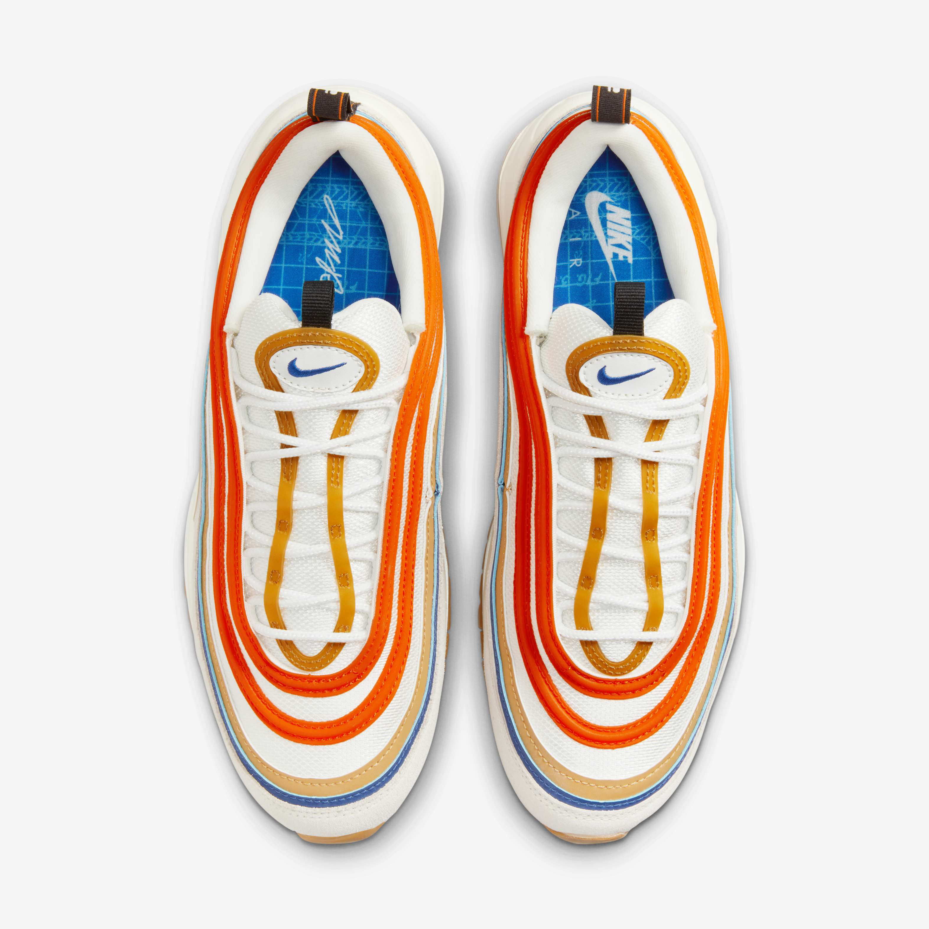air max 97 white orange swoosh