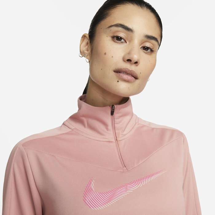 Half Zip Asos Nike Mini Swoosh Sweatshirt Nike Swoosh Nike Pink