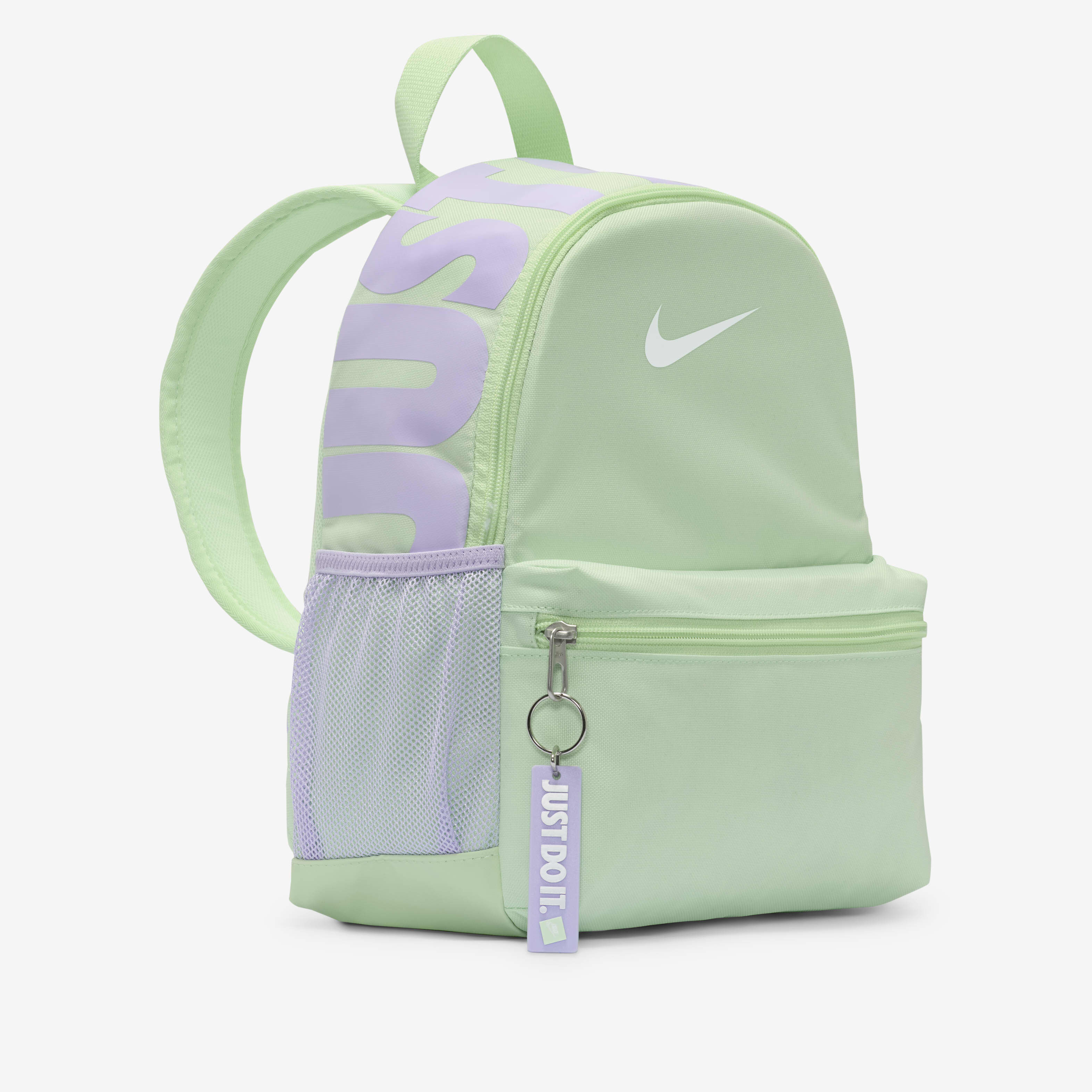 Buy Nike Brasilia JDI Kids Mini Backpack 11L Vapour Green Lilac Bloom White Nike Kuwait Official