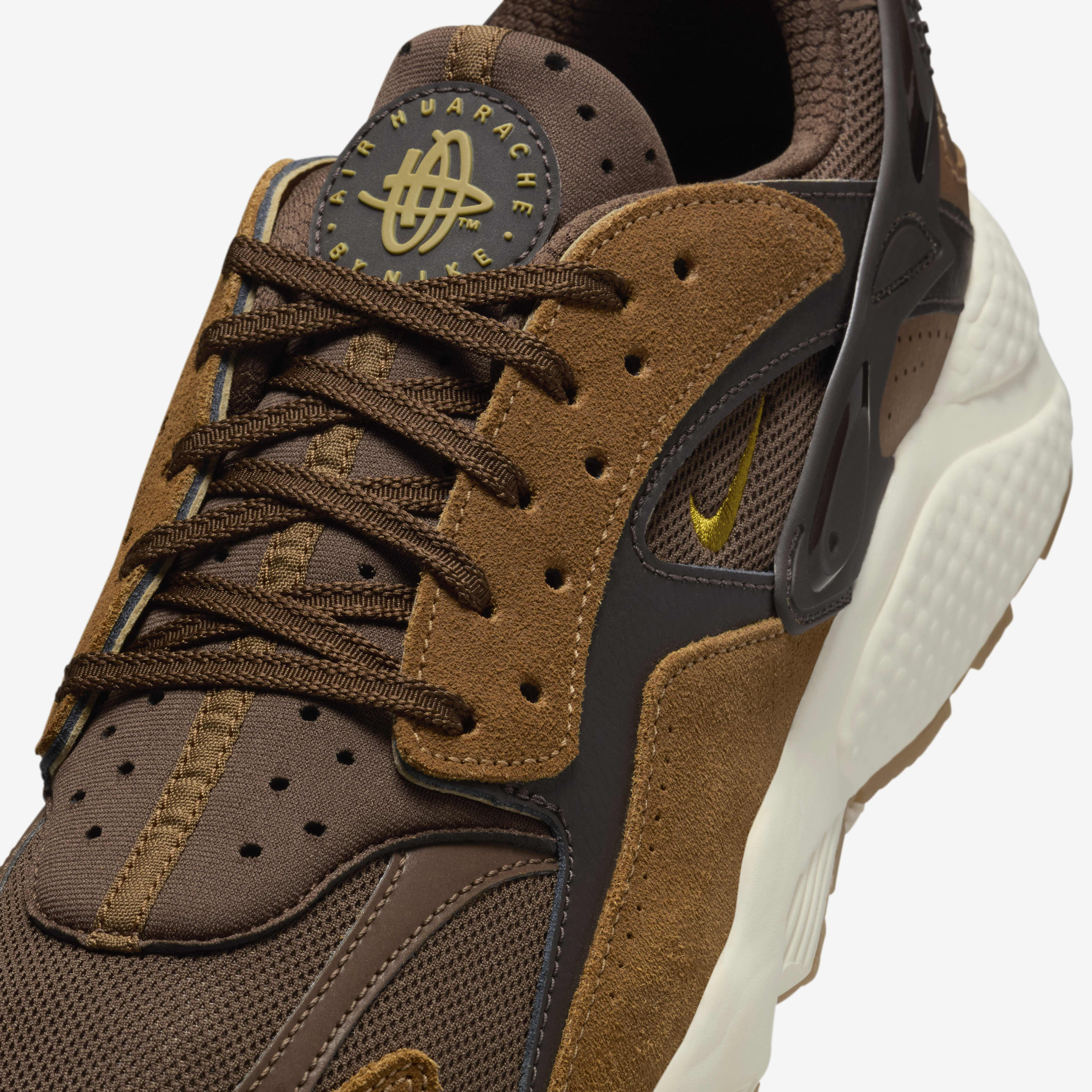 Nike huarache mens brown discount