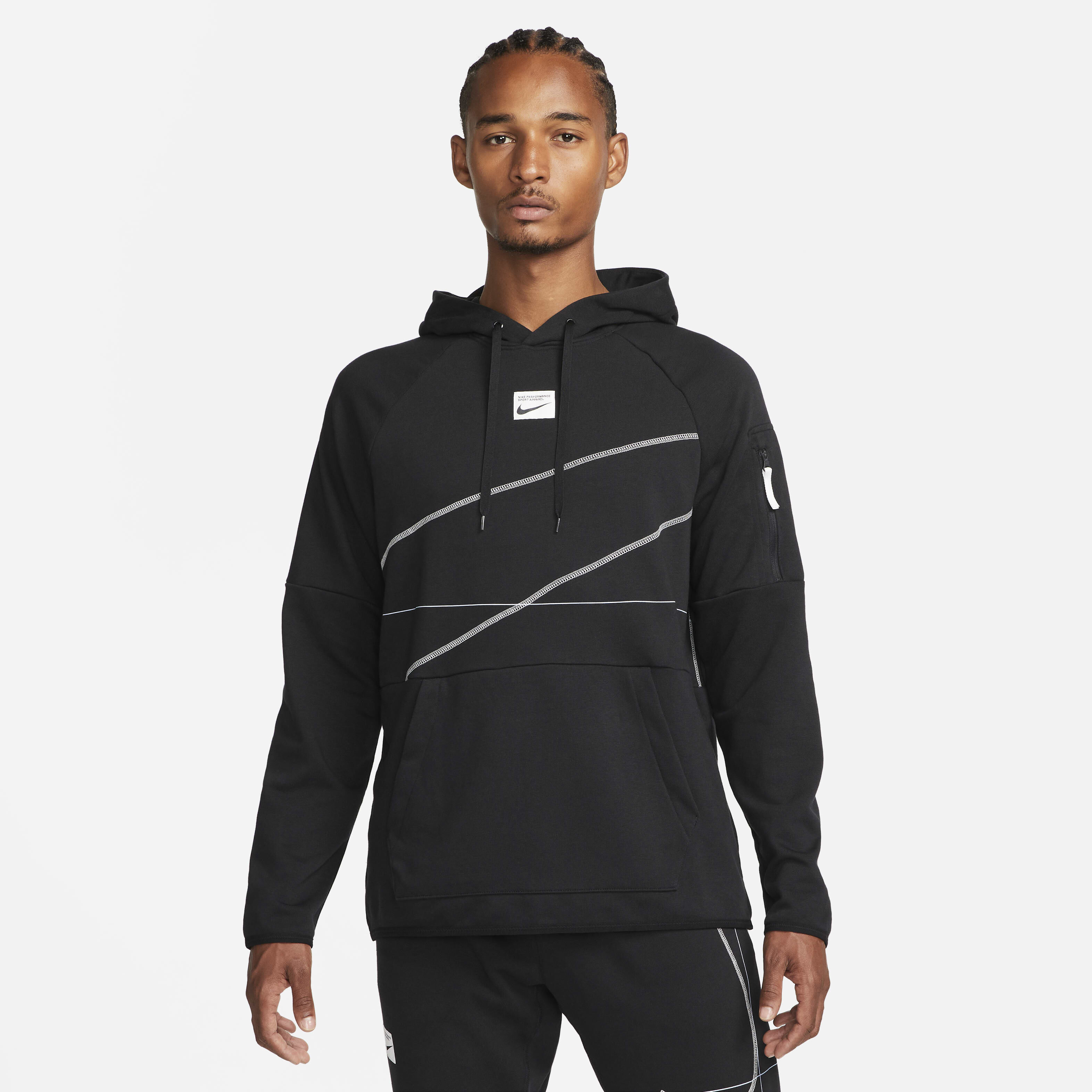 Buy Nike Dri-FIT Men's Fleece Pullover Fitness Hoodie Black