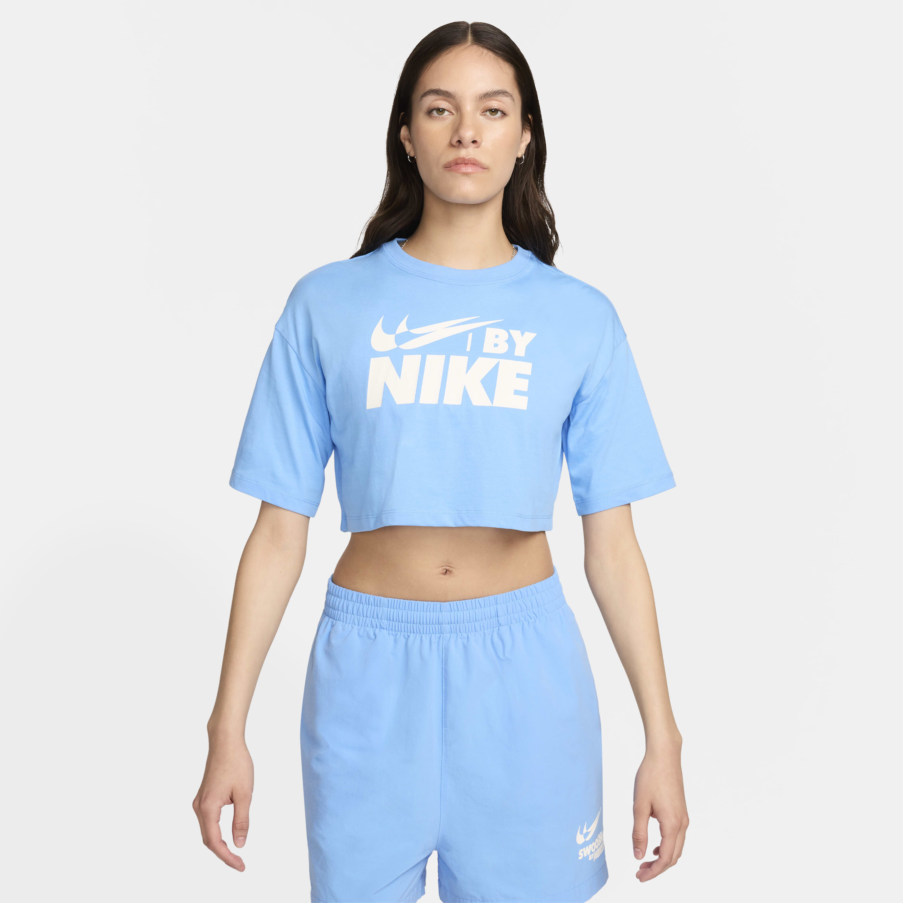 Nike blue crop top top