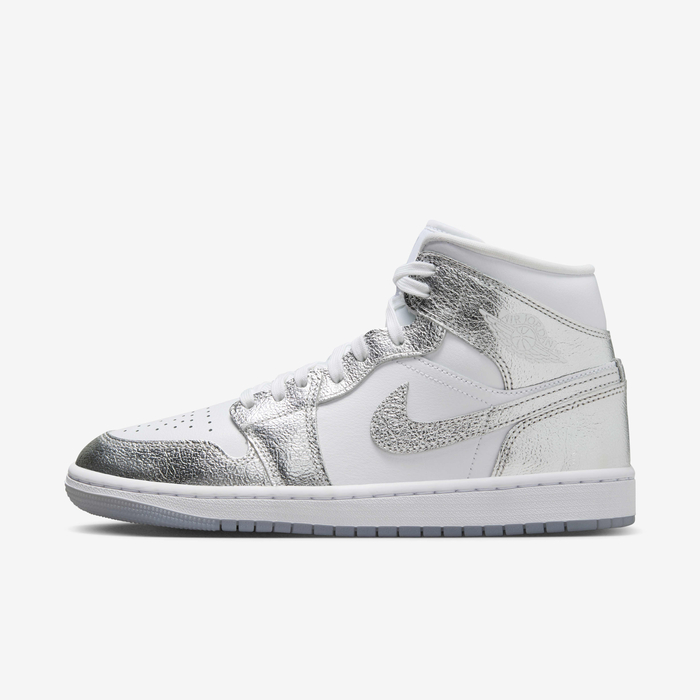 Buy Air Jordan Mid SE Women's Shoes White/Wolf Grey/Metallic