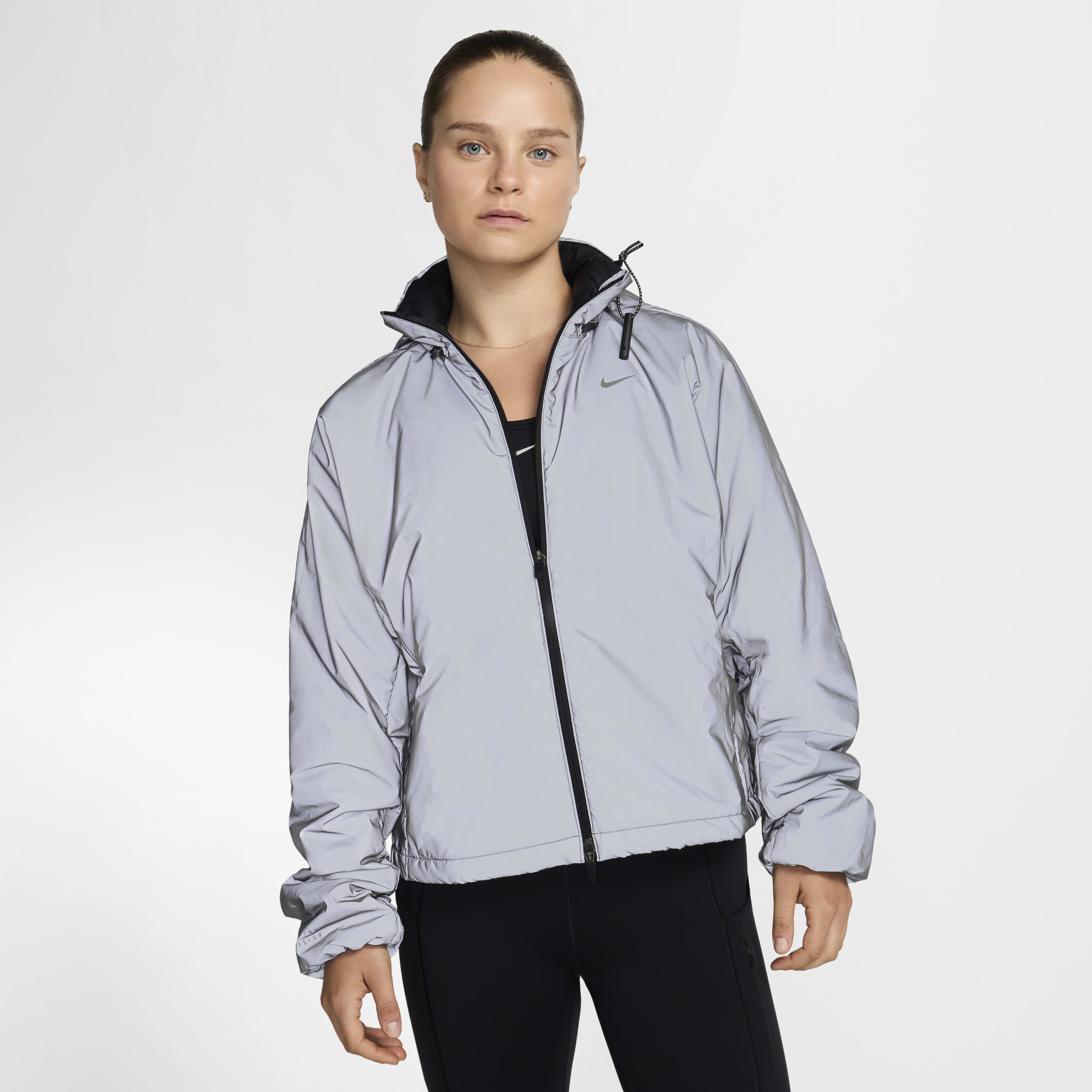 White nike running jacket cheap