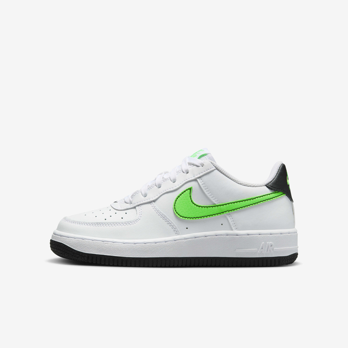 Buy Nike Air Force Older Kids' Shoes White/Black/Green Strike