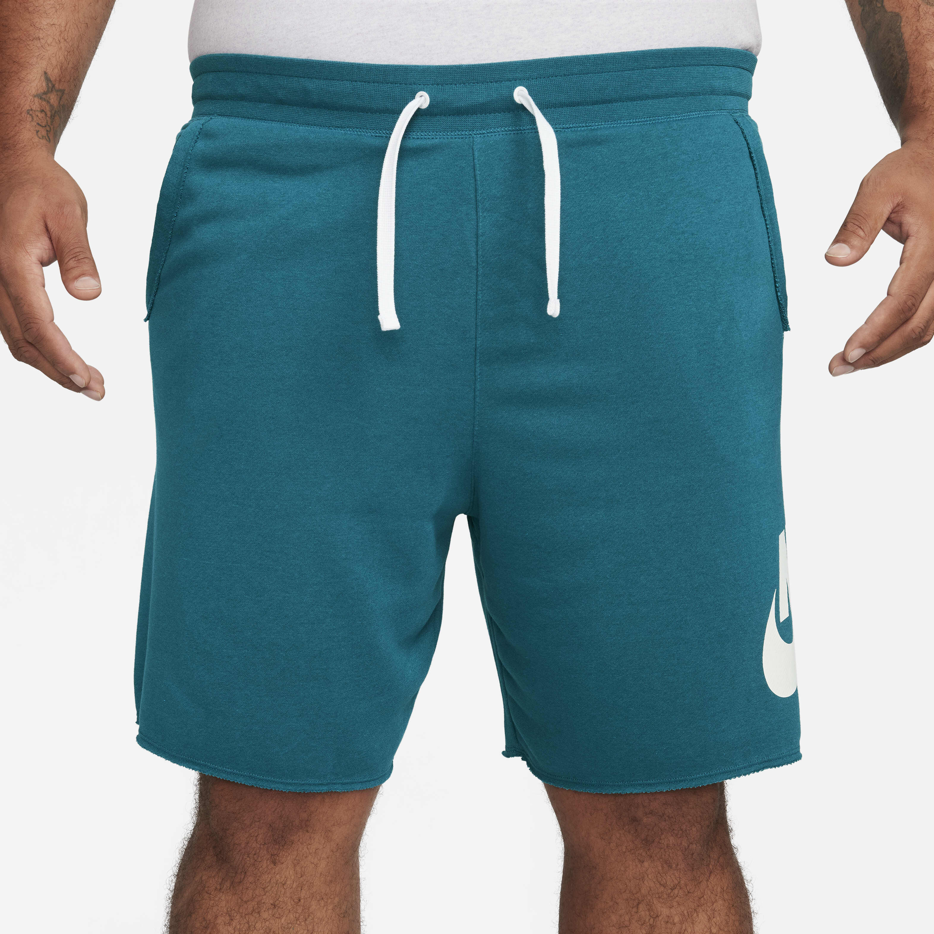 Buy Nike Club Alumni Men's French Terry Shorts Geode Teal/White