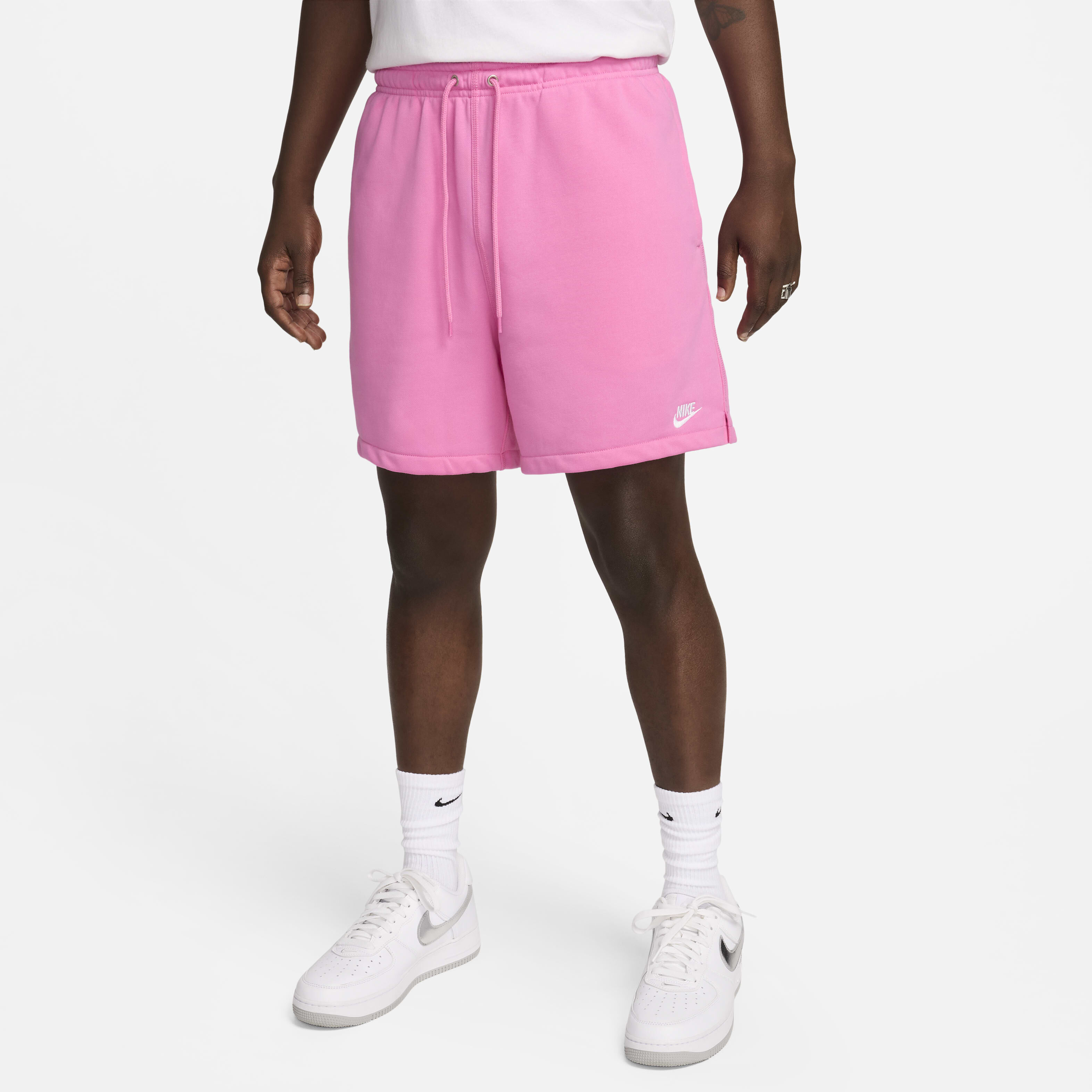 Nike club shorts pink sales