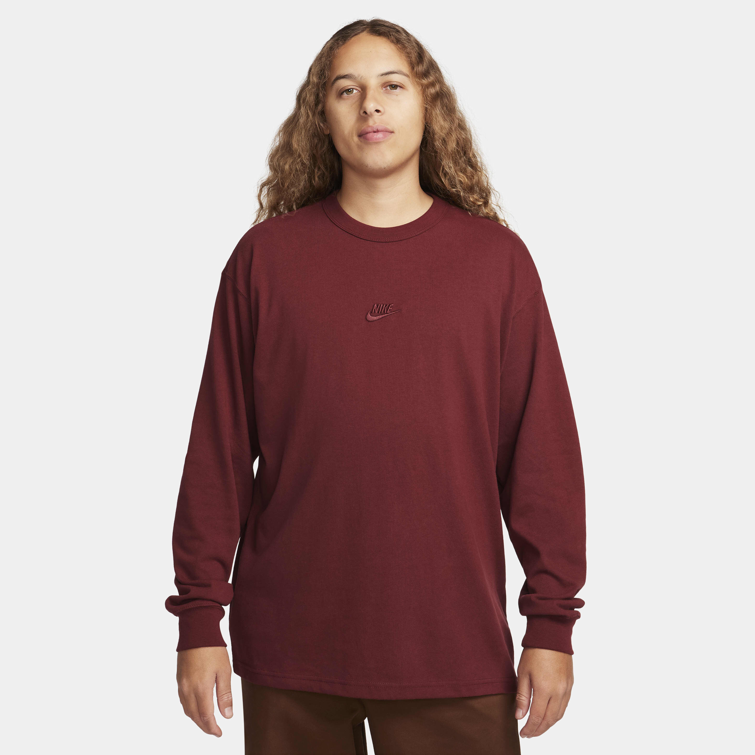 Buy Nike Sportswear Premium Essentials Men s Long Sleeve T Shirt Nike Kuwait Official
