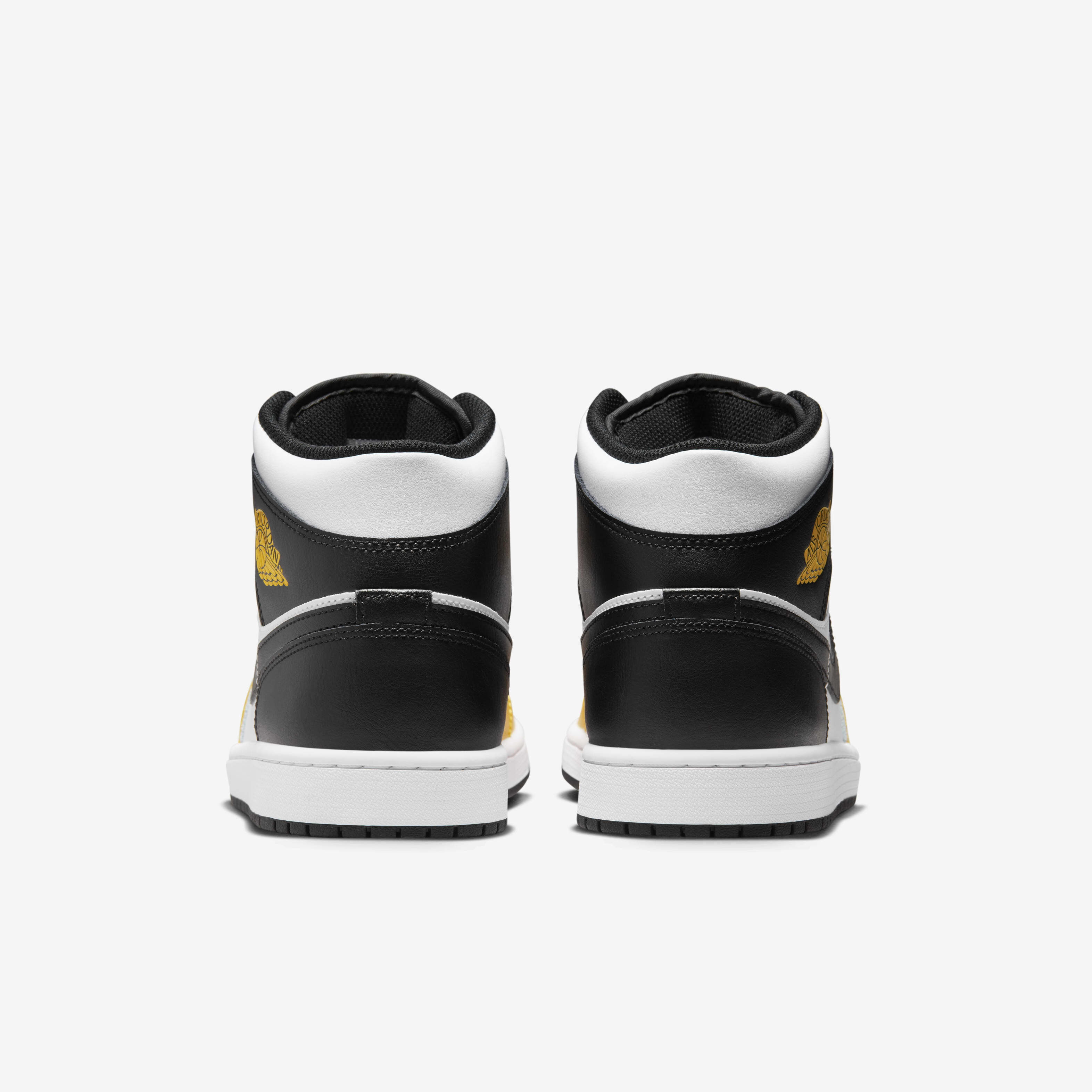 Nike Women's Air Jordan 1 Mid Lemon Wash Yellow White BQ6472