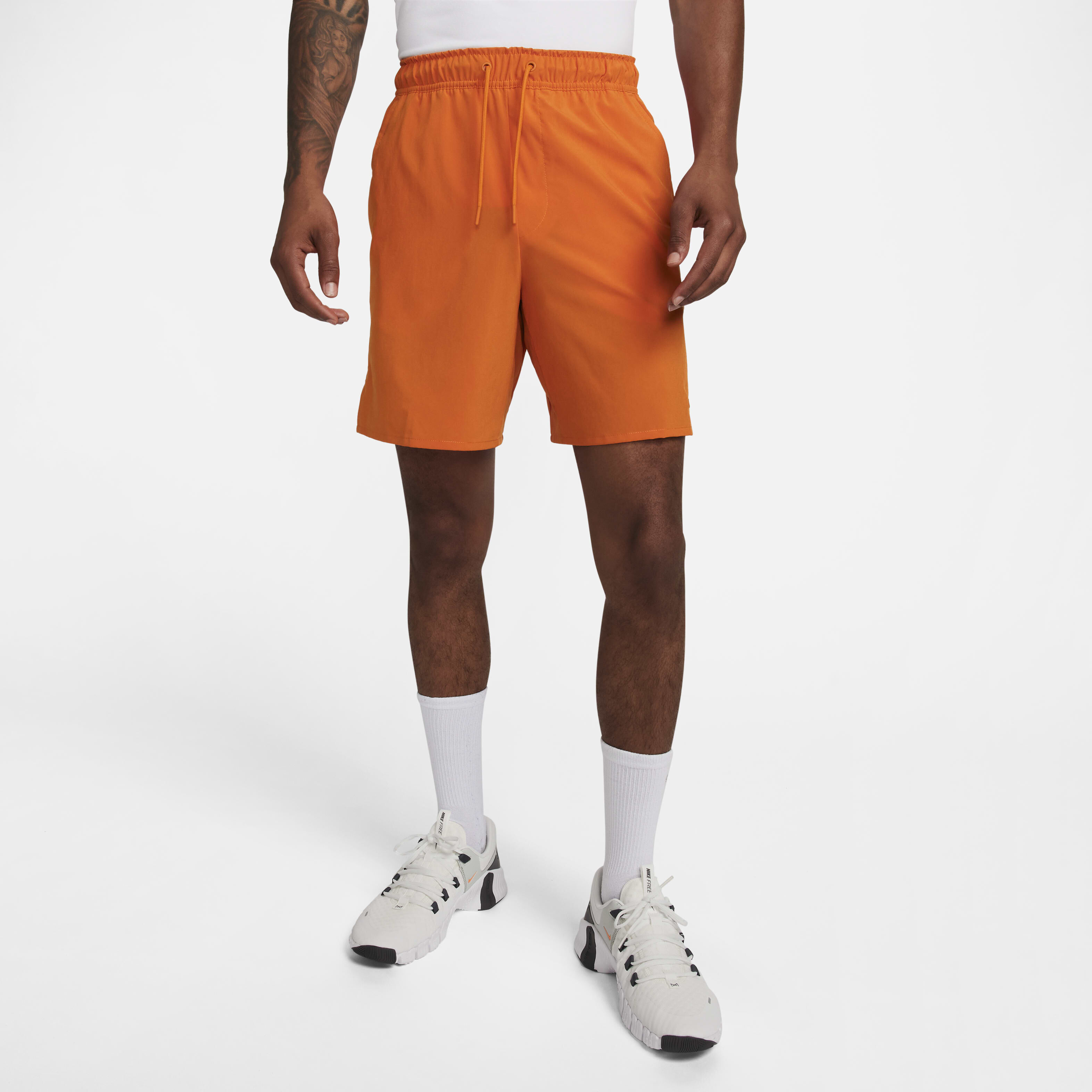 orange nike shorts with belt