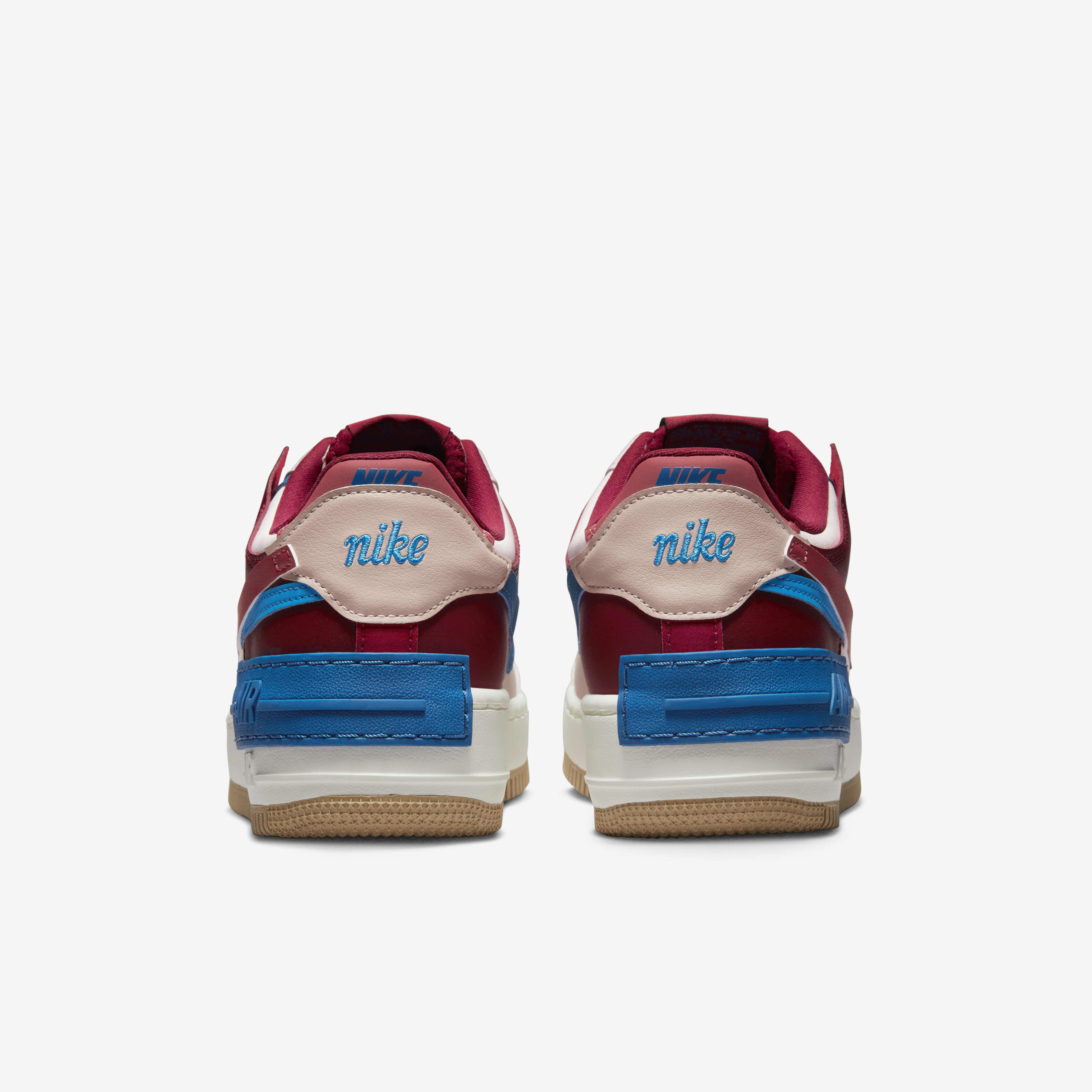 nike air force shadow blue and red