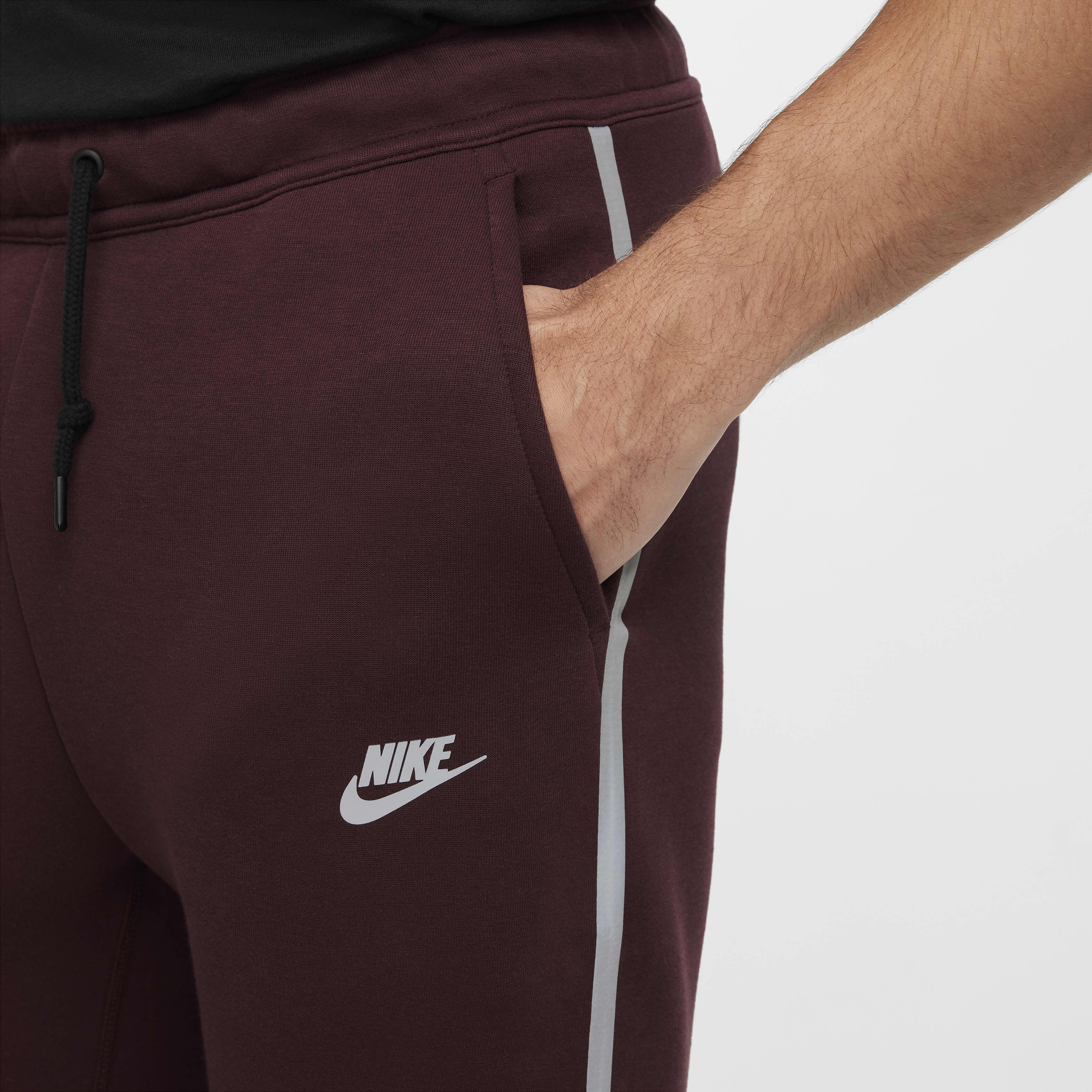 Buy Nike Tech Men s Fleece Joggers Burgundy Crush Nike Kuwait Official