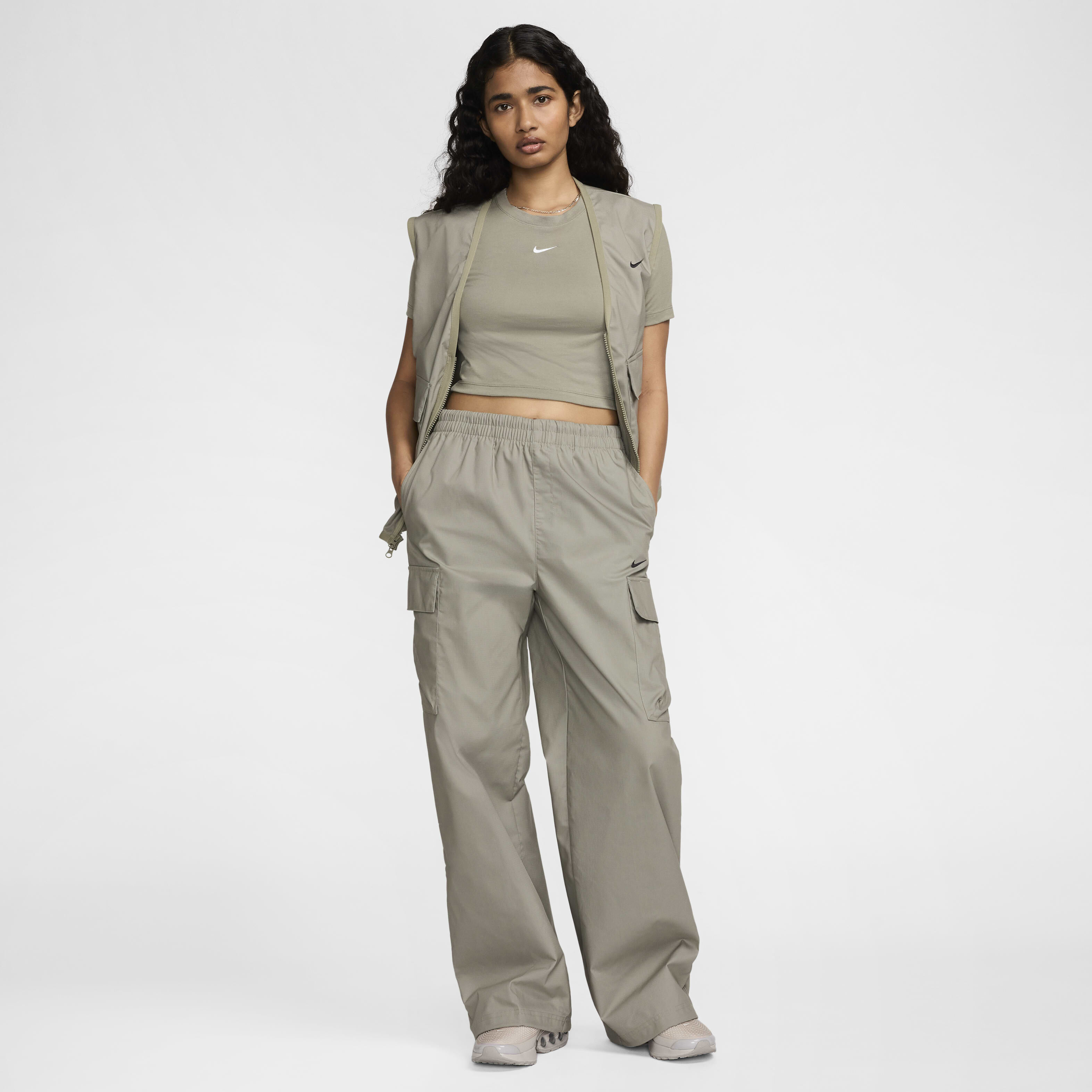 Buy Nike Sportswear Everything Wovens Women s Mid Rise Cargo Trousers Nike Kuwait Official