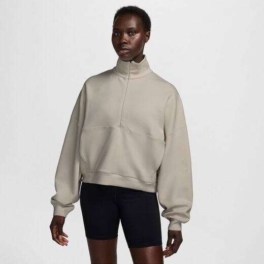 Women's Long Sleeves Shirts-Nike, Nike 24.7 ImpossiblySoft, Women's Dri-FIT Oversized 1/2-Zip Top