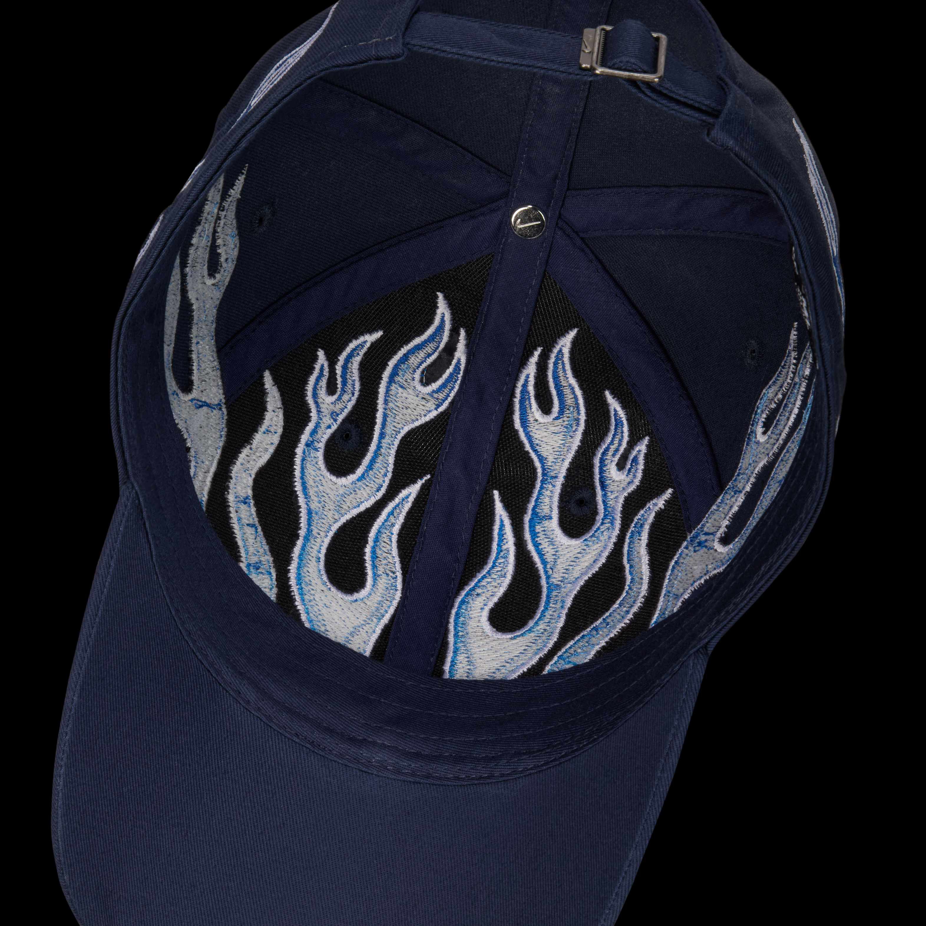 Buy Nike Club Cap Structured OG Flame Cap - Midnight Navy