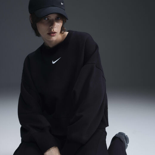 Hoodies & Sweatshirts-Nike, Nike Sportswear Phoenix Fleece, Women's Over-Oversized Crew-Neck Sweatshirt