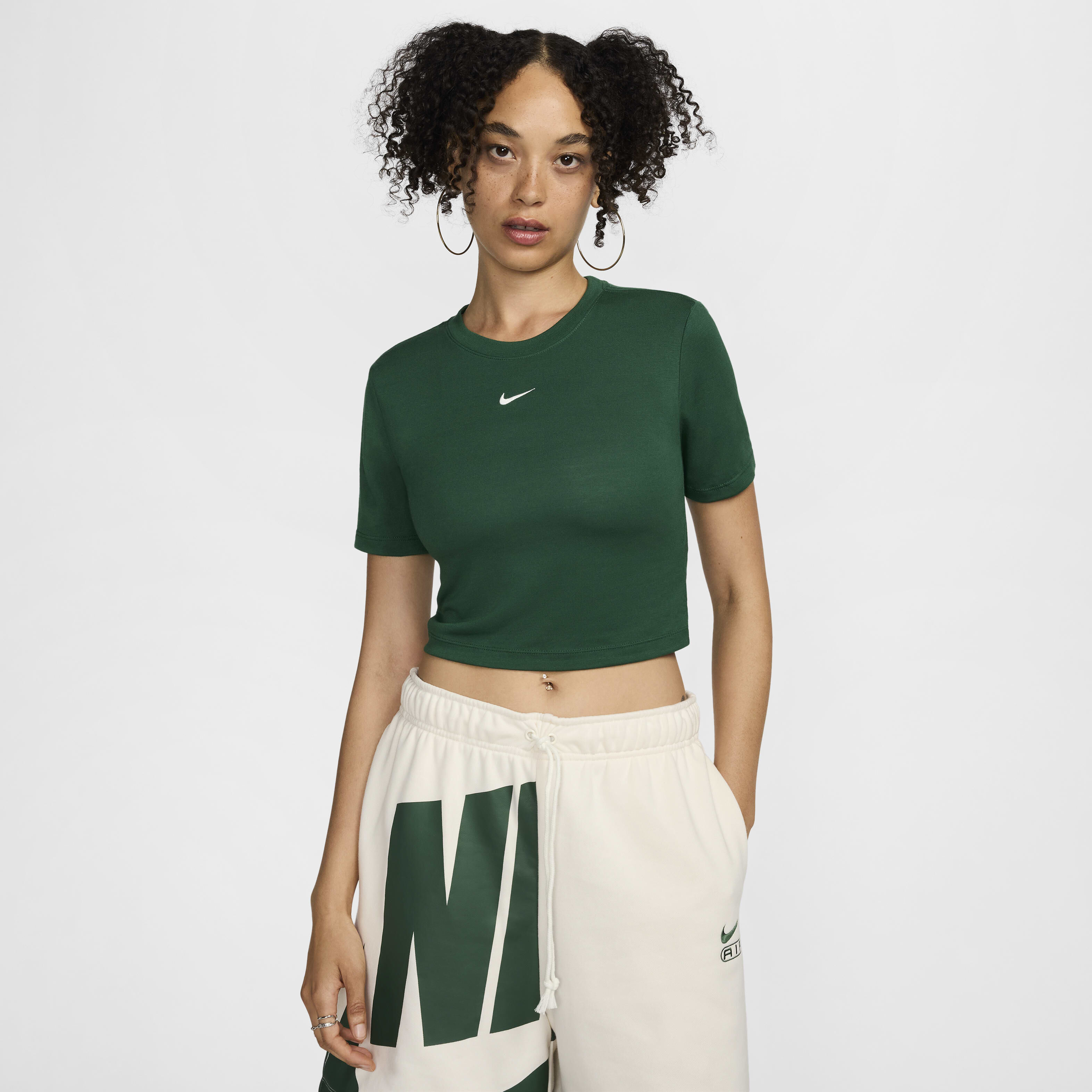 Nike green crop top 2025