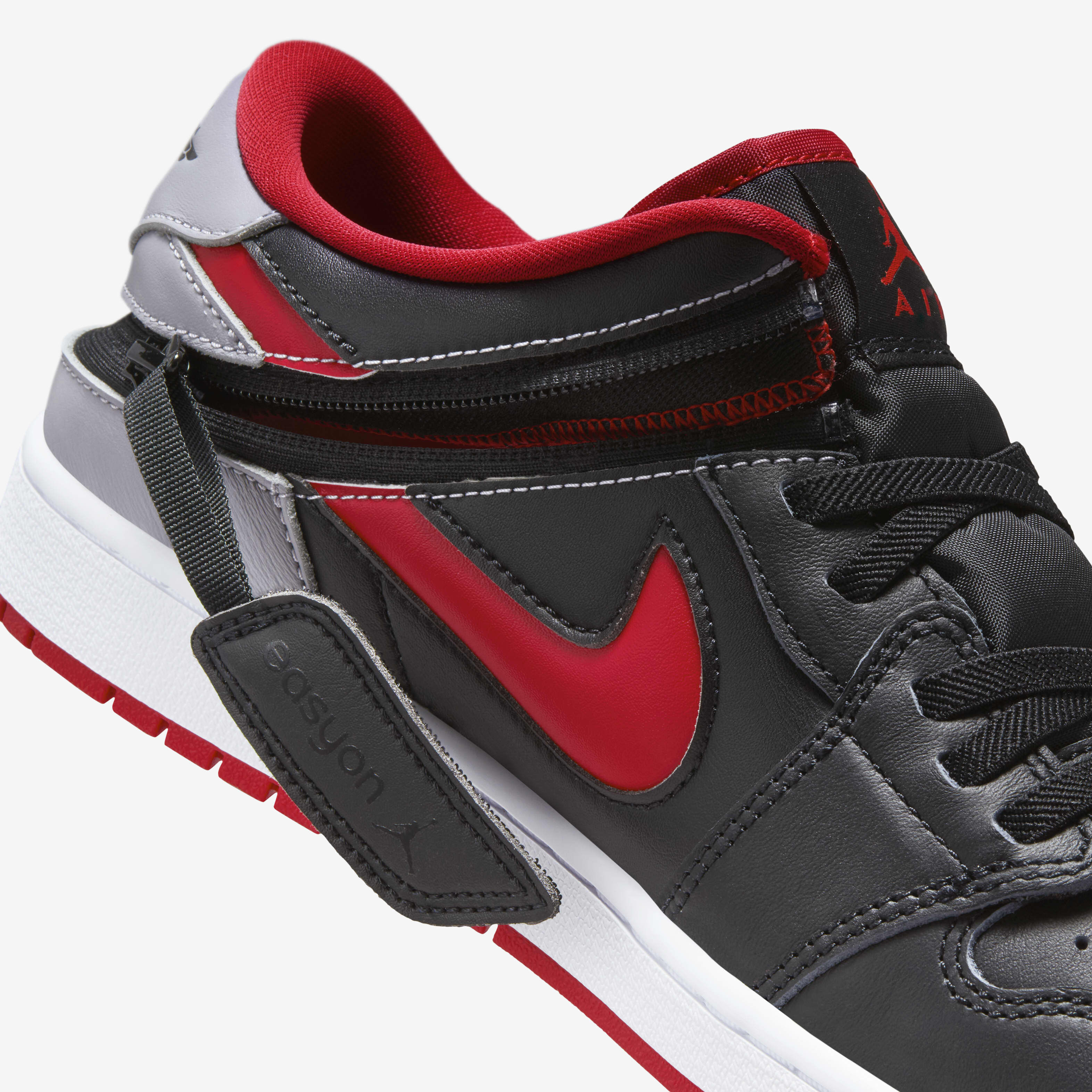 Buy Air Jordan 1 Low EasyOn Men s Shoes Black Cement Grey White Fire Red Nike Kuwait Official