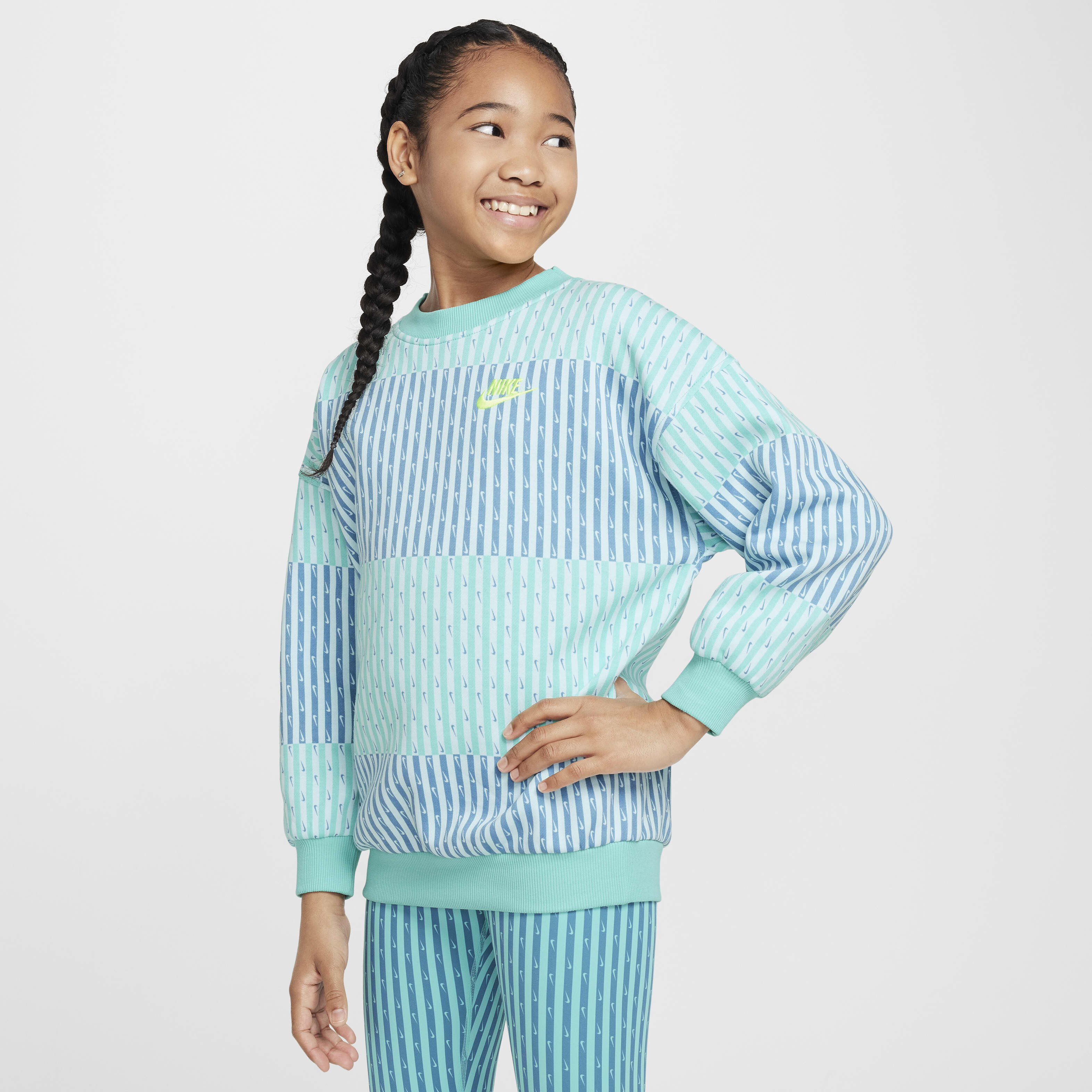 Buy Nike Sportswear Club Fleece Older Kids Girls Oversized Sweatshirt Nike Kuwait Official