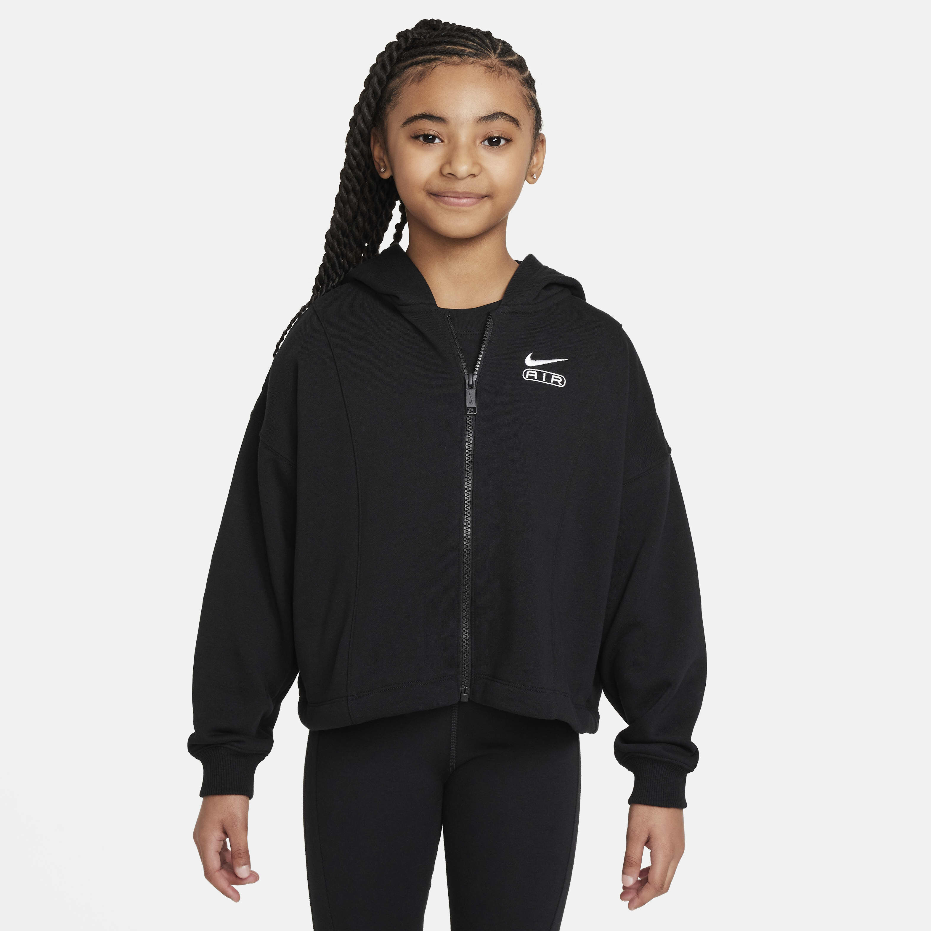 Buy Nike Air Girls French Terry Full Zip Hoodie Nike Kuwait Official