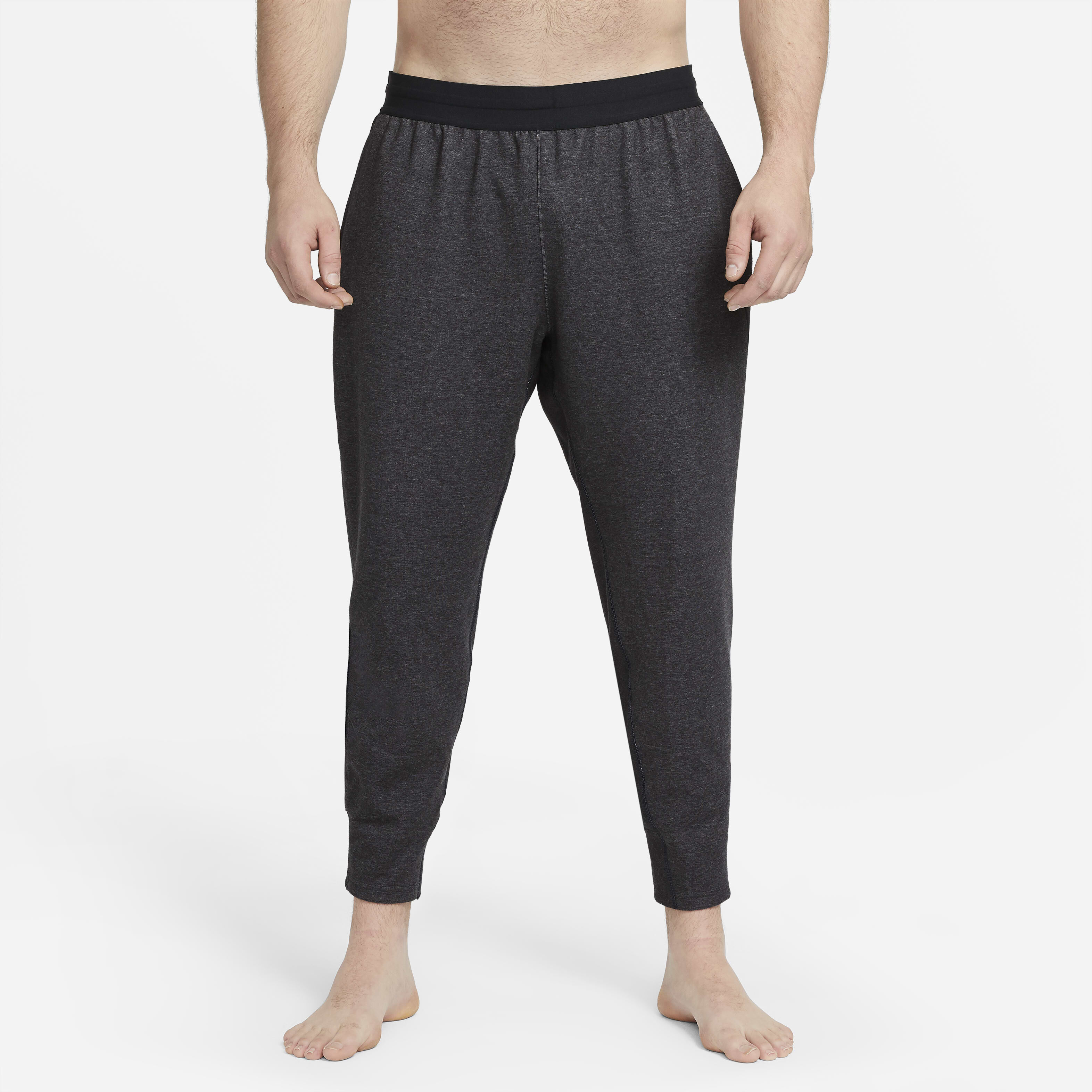 Buy Nike Yoga Men s Trousers Black Heather Black Nike Kuwait Official