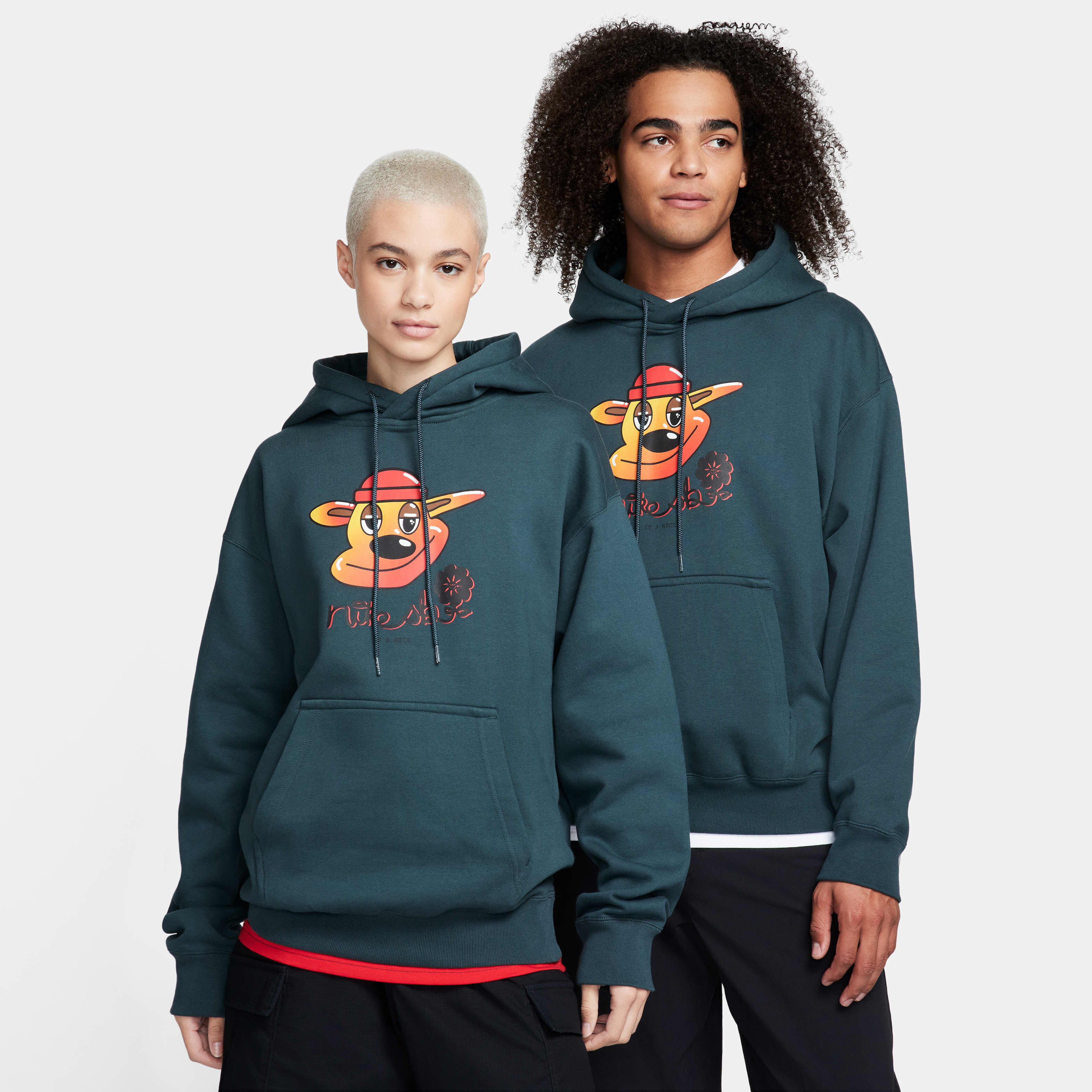 Buy Nike SB Fleece Pullover Skate Hoodie Deep Jungle Nike Kuwait Official