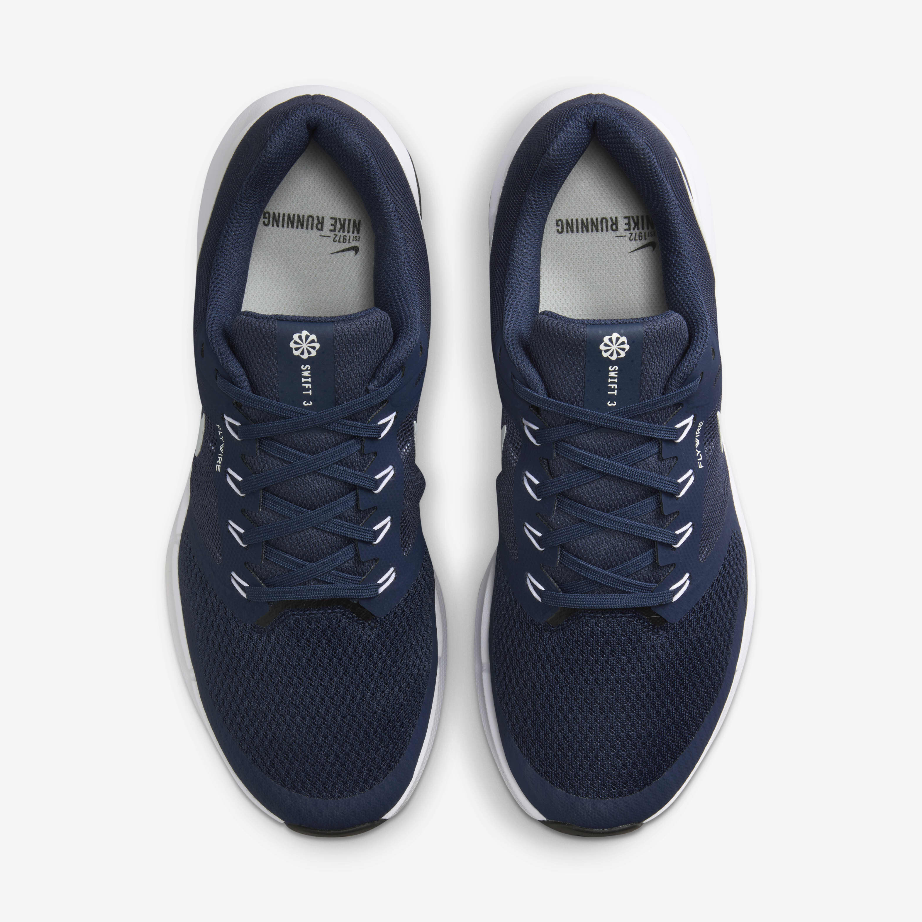 Buy Nike Run Swift 3 Men s Road Running Shoes Midnight Navy White Black Pure Platinum Nike Kuwait Official