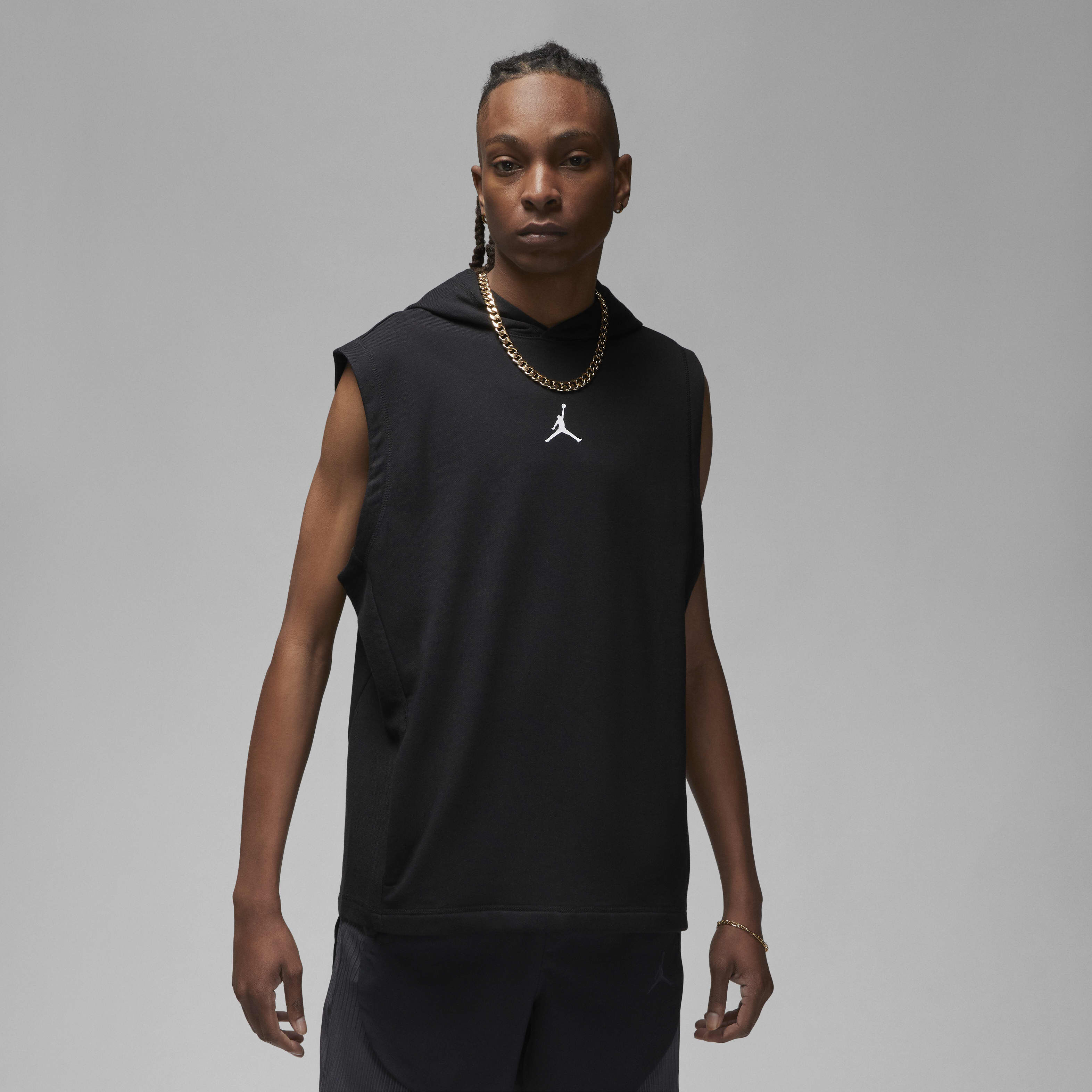 Mens nike cut off hoodie deals